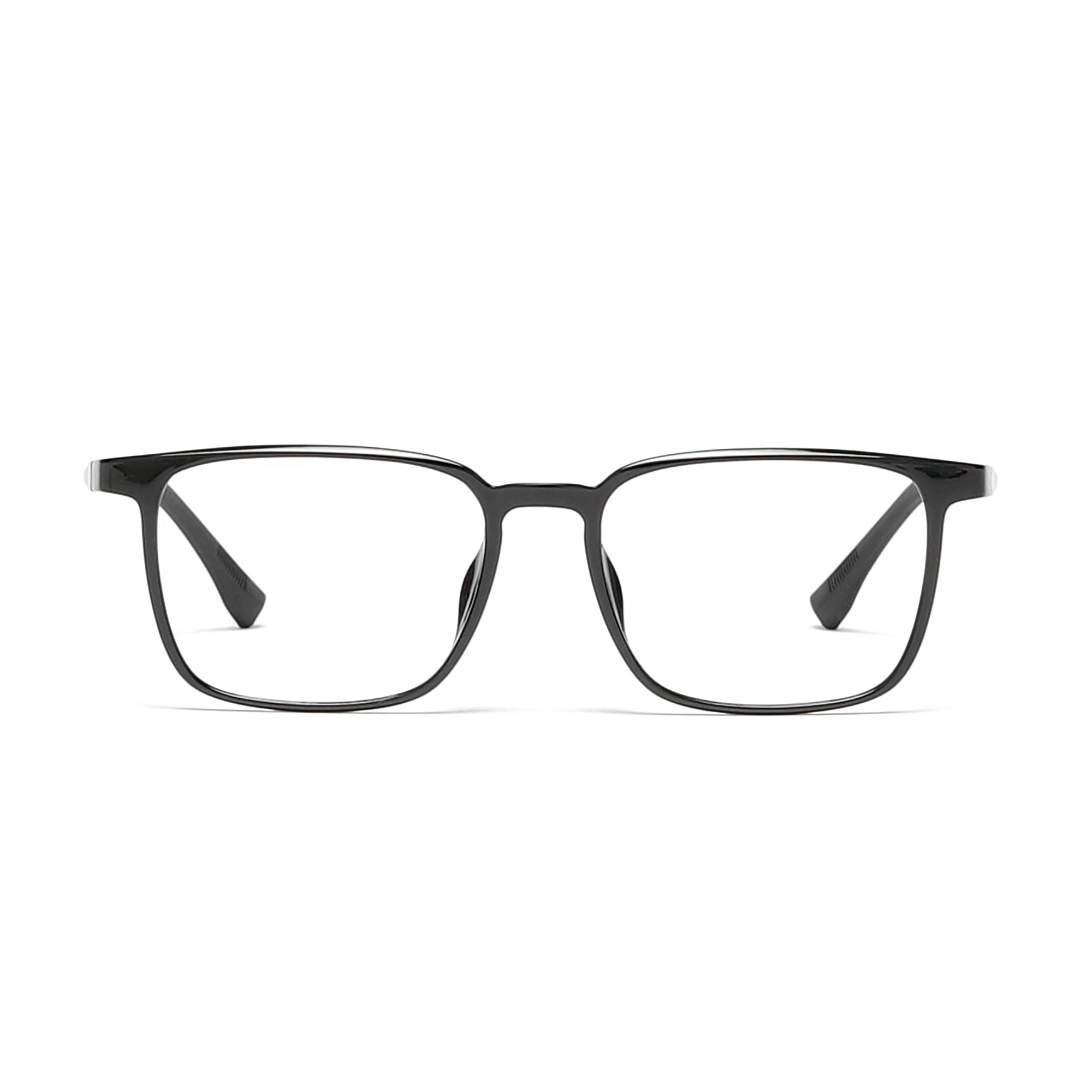 Cavolin Black Rectangle Eyeglasses