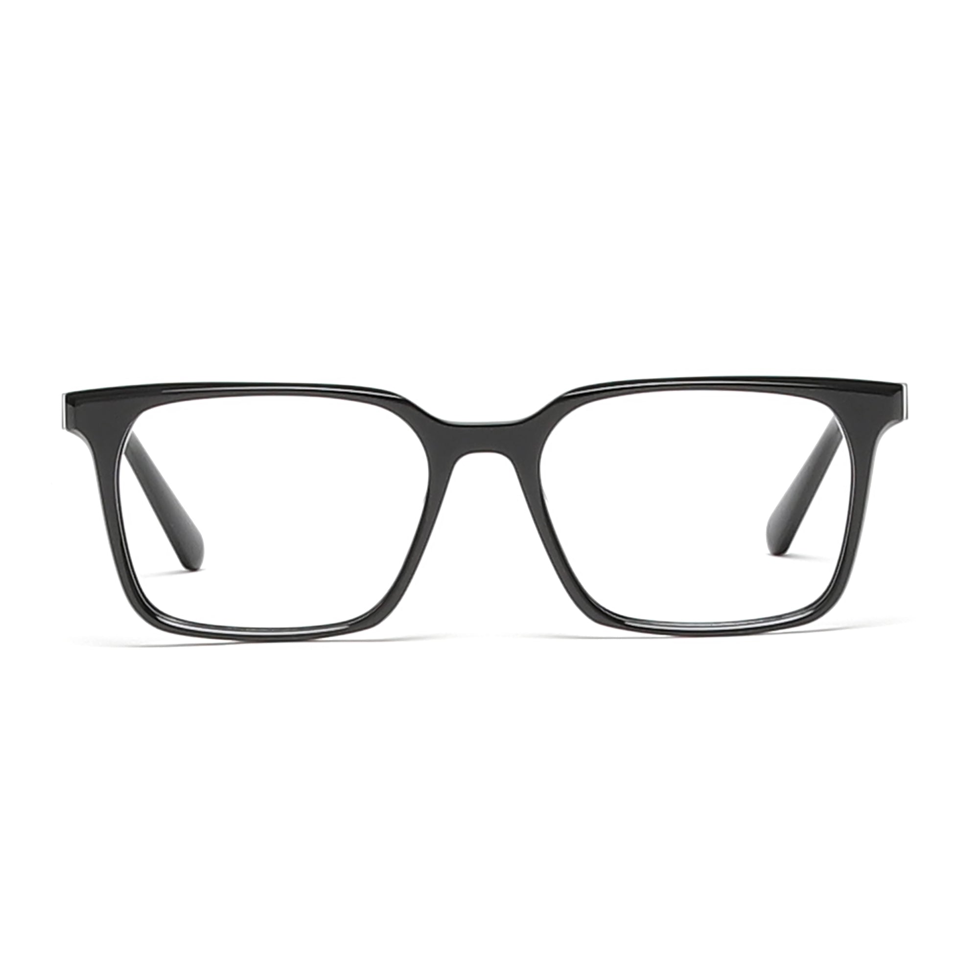 Cavolin Black Rectangle Eyeglasses