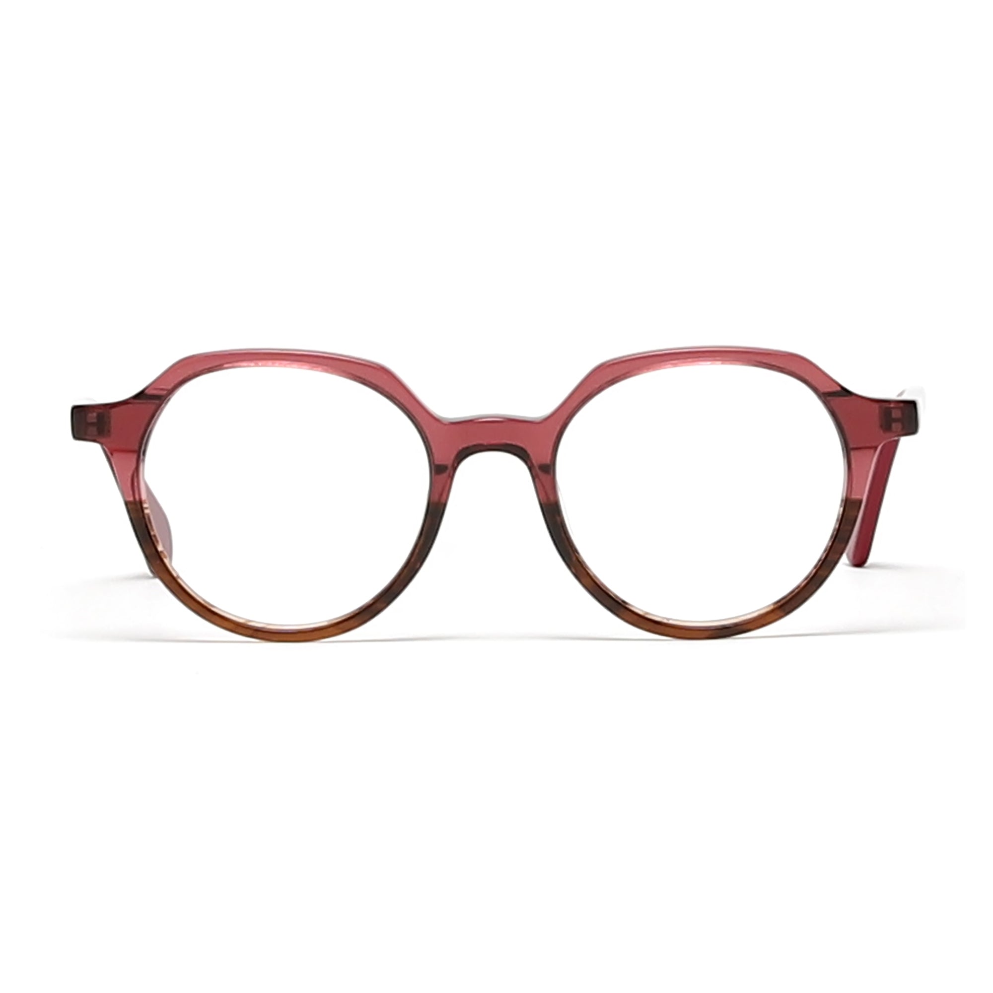 Cavolin Pink Geometric Eyeglasses