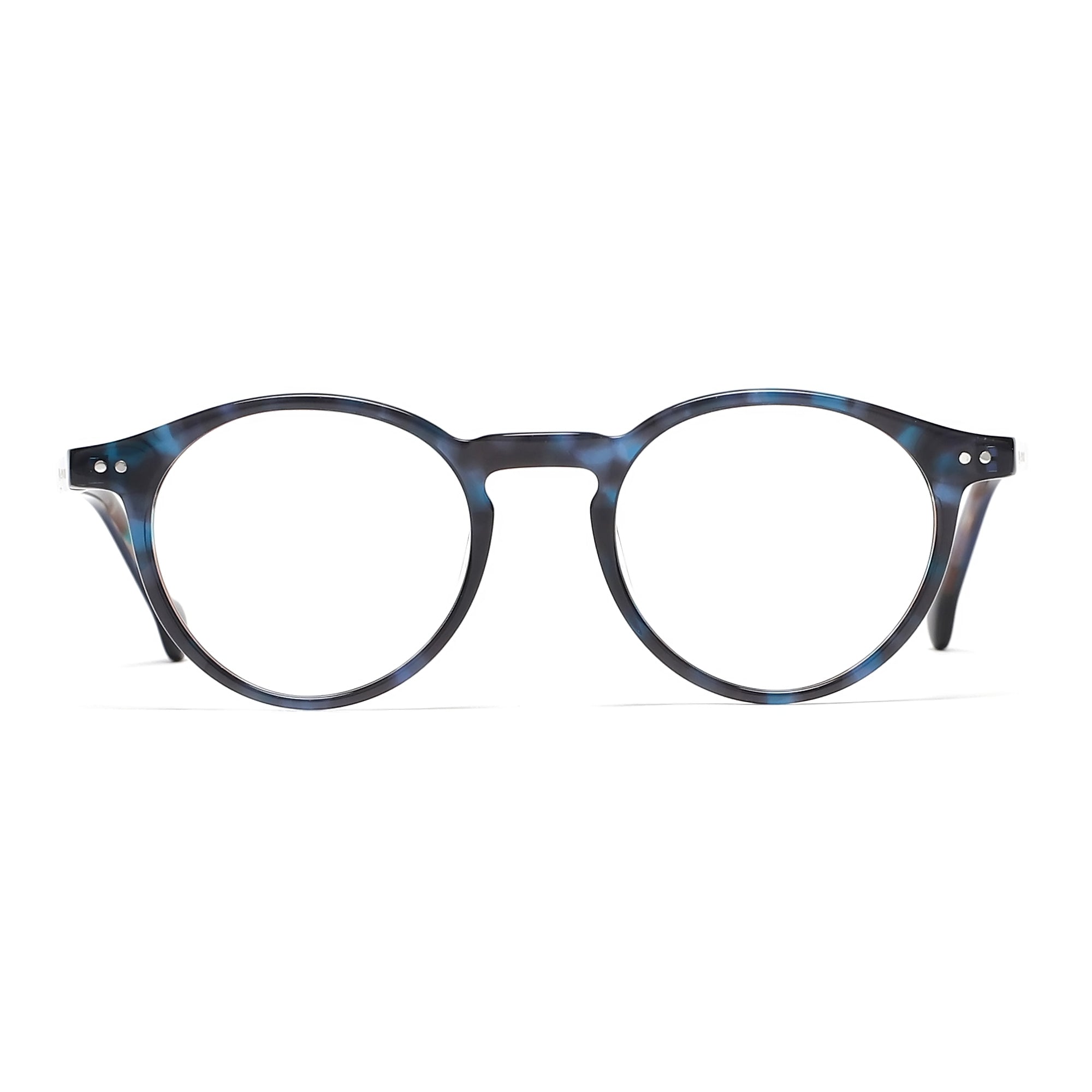 Cavolin Blue Round Eyeglasses