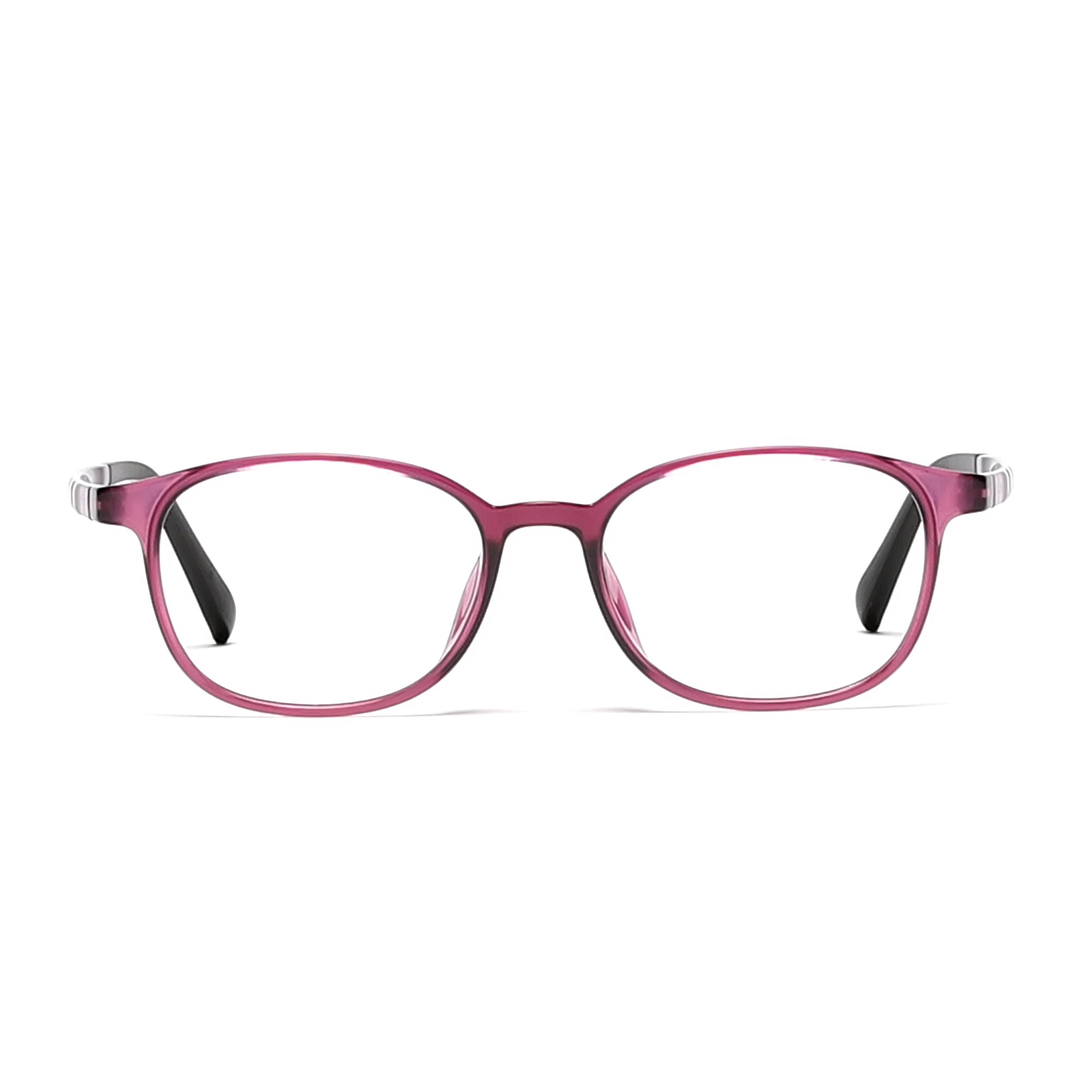 Cavolin Purple Rectangle Eyeglasses