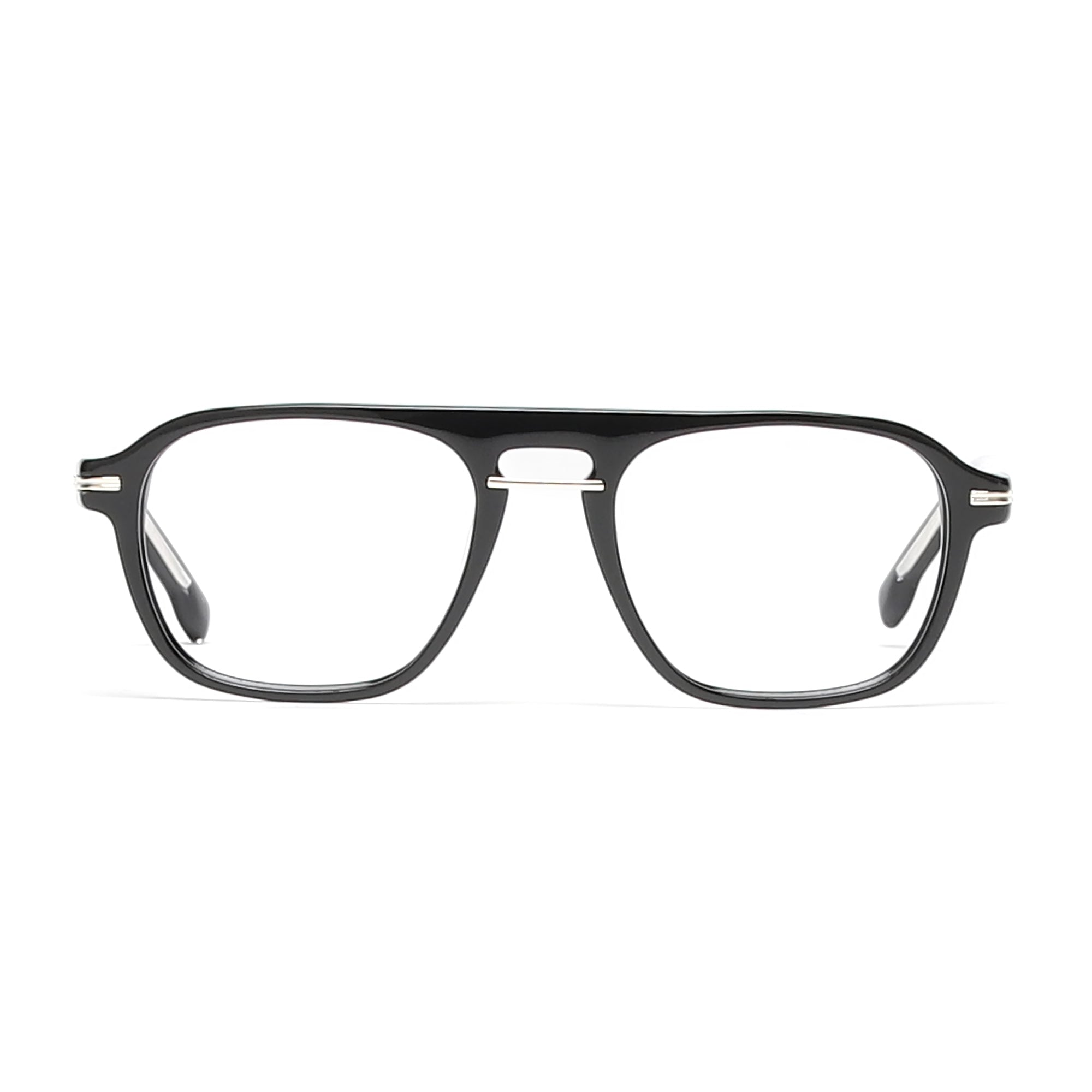 Cavolin Black Square Eyeglasses