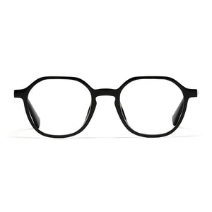 Cavolin Black Hexagonal Eyeglasses
