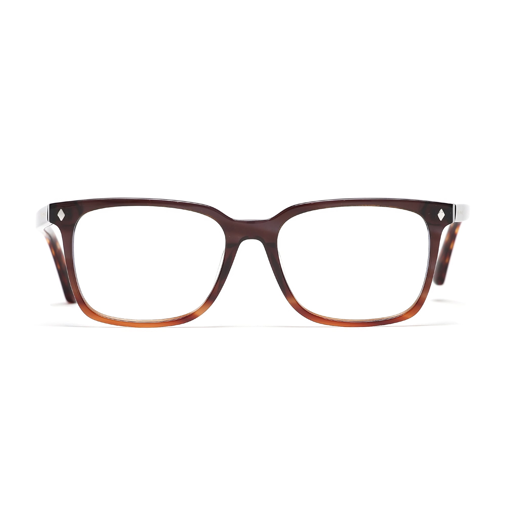 Cavolin Brown Rectangle Eyeglasses