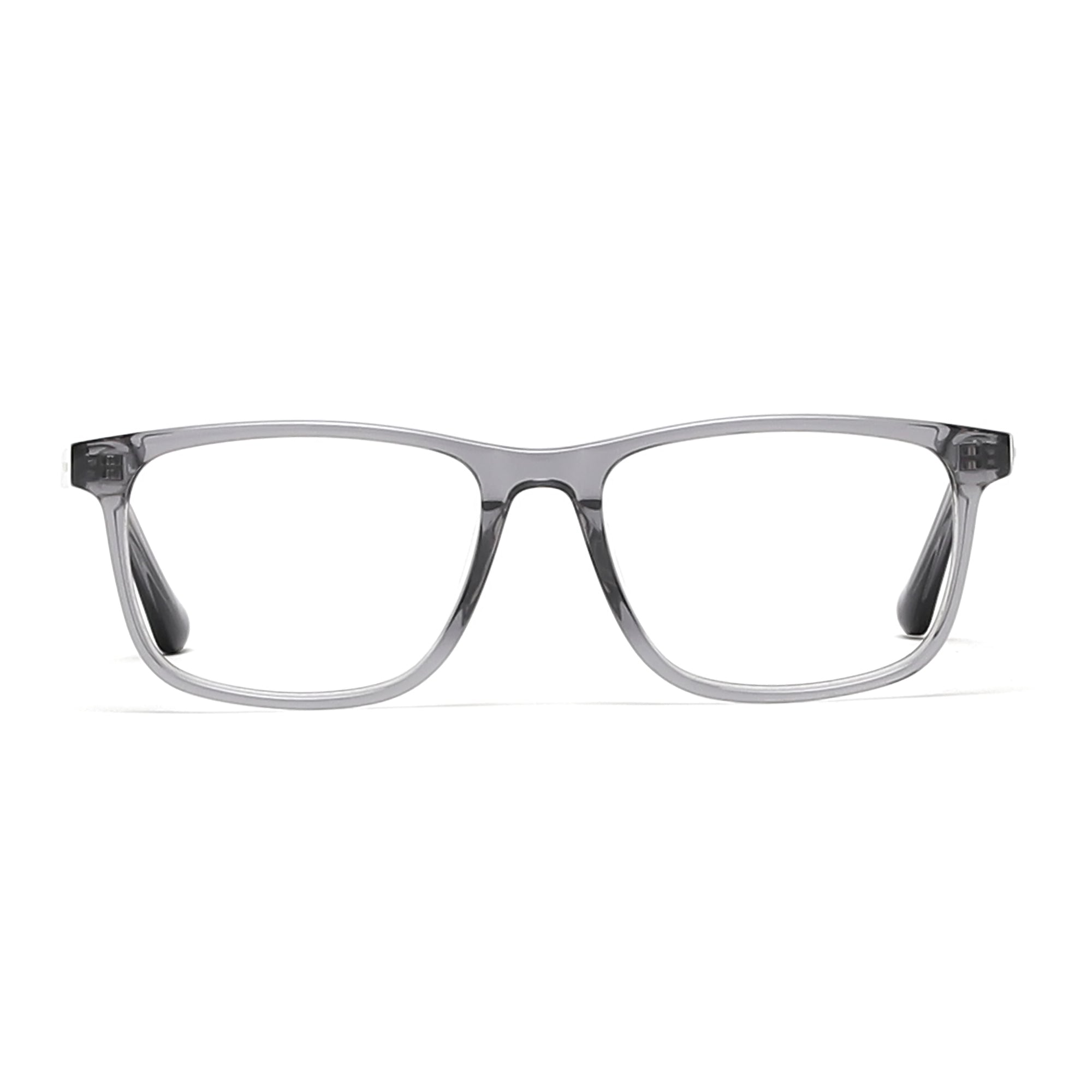 Cavolin Grey Transparent Rectangle Eyeglasses
