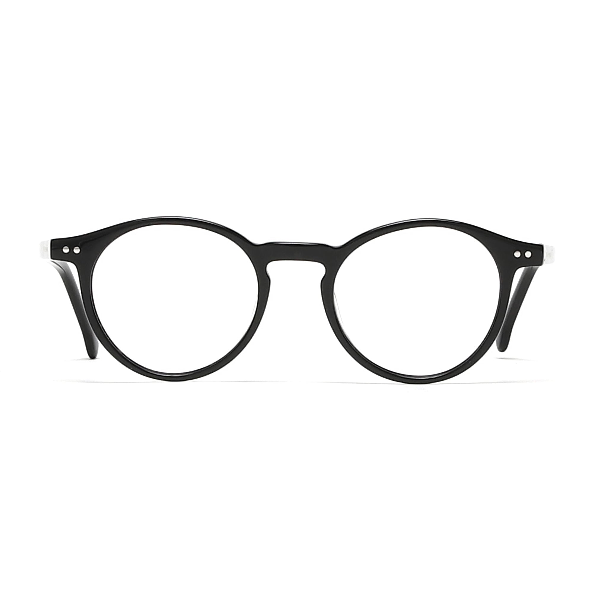 Cavolin Black Round Eyeglasses