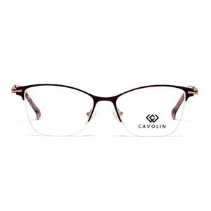 Cavolin Purple Cat Eye Eyeglasses