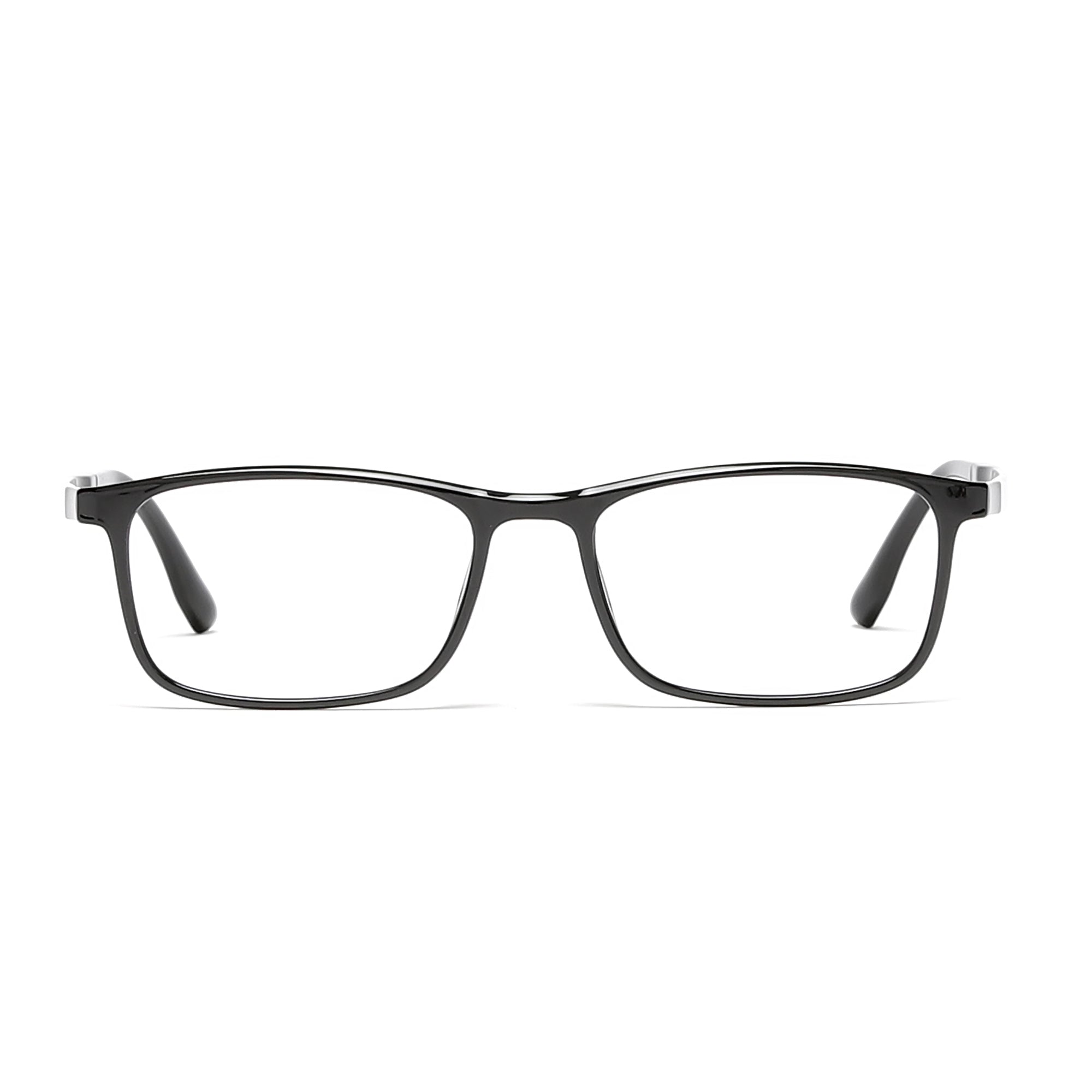 Cavolin Black Rectangle Eyeglasses