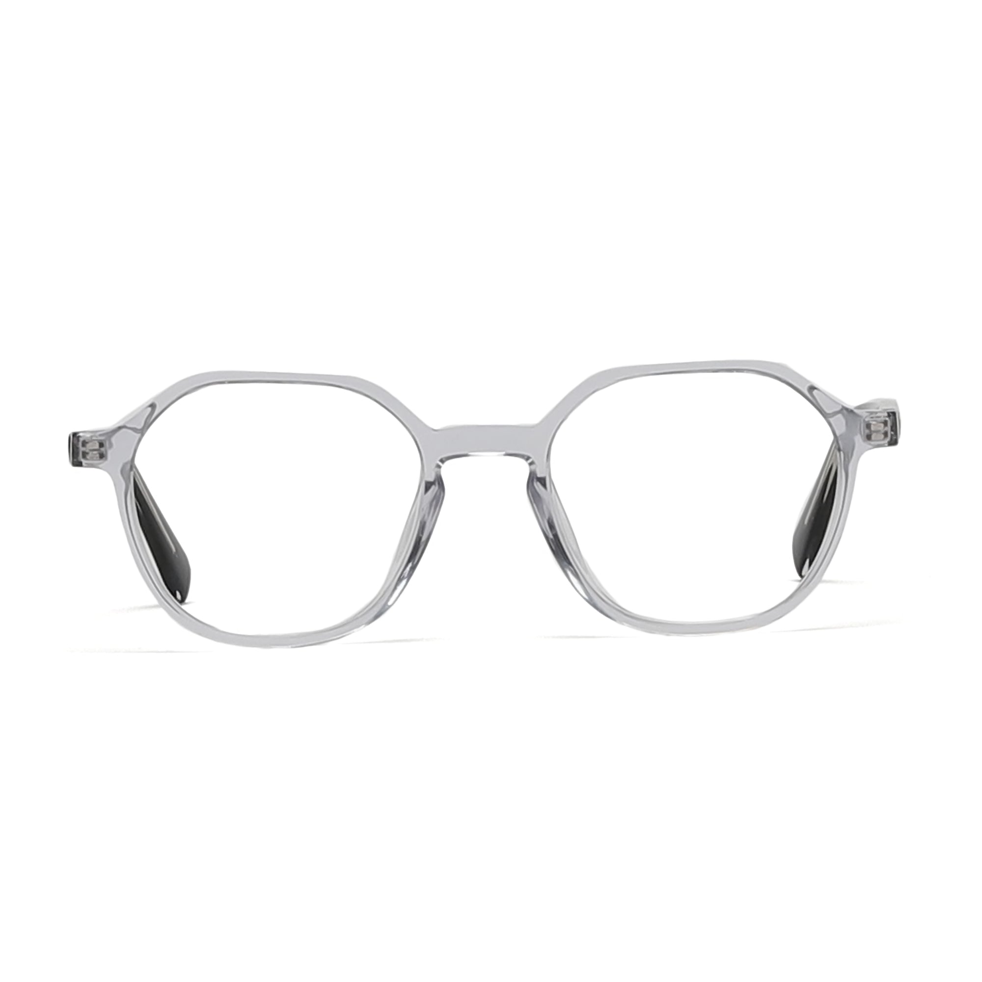 Cavolin Transparent Hexagonal Eyeglasses