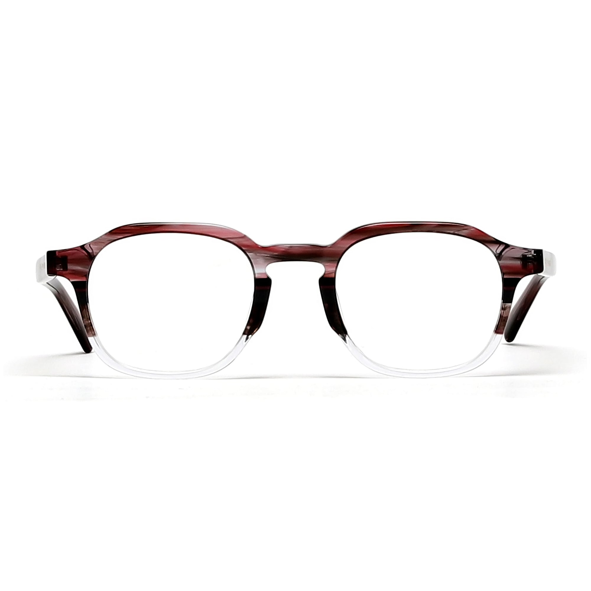 Cavolin Purple Transparent Square Eyeglasses