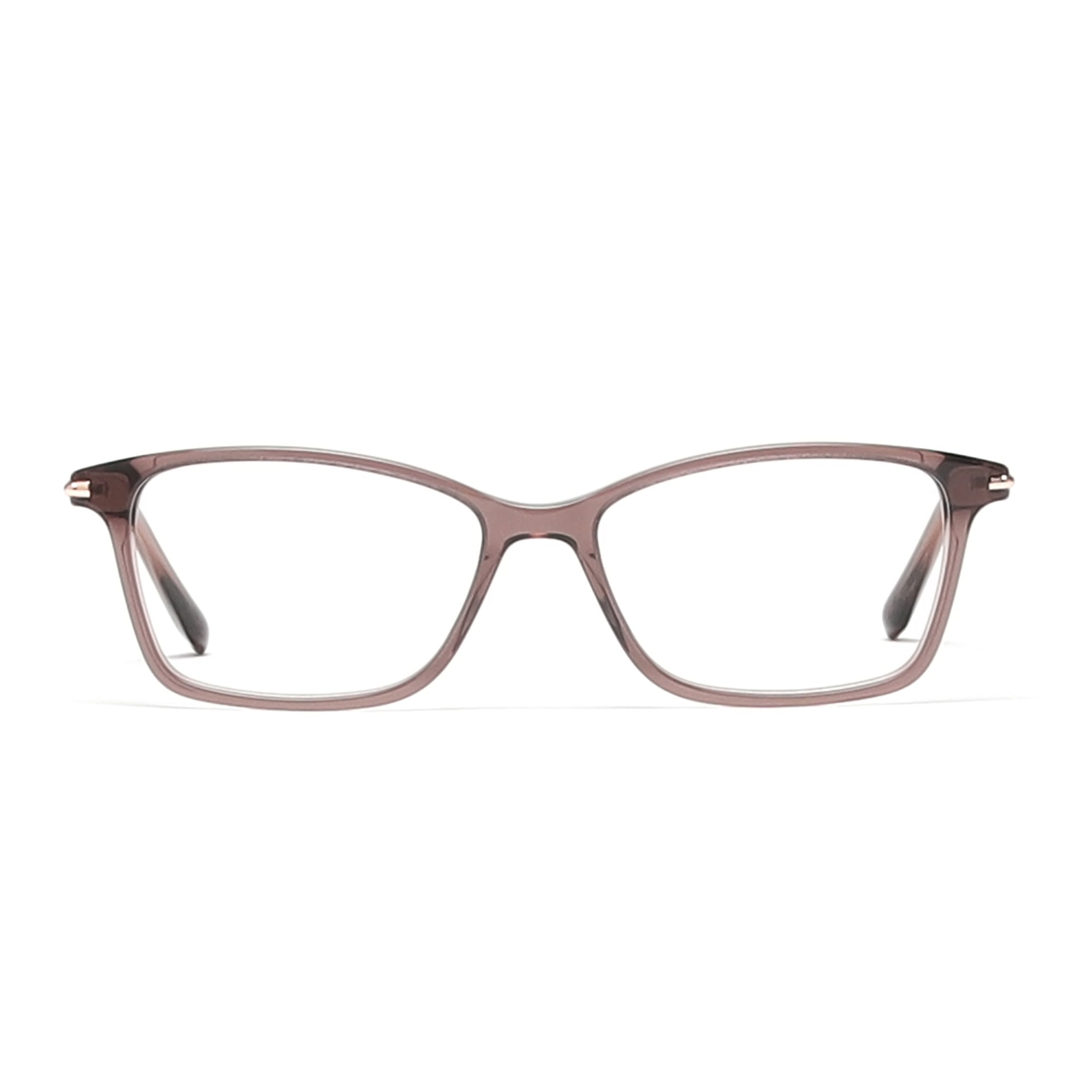 Cavolin Brown Rectangle Eyeglasses