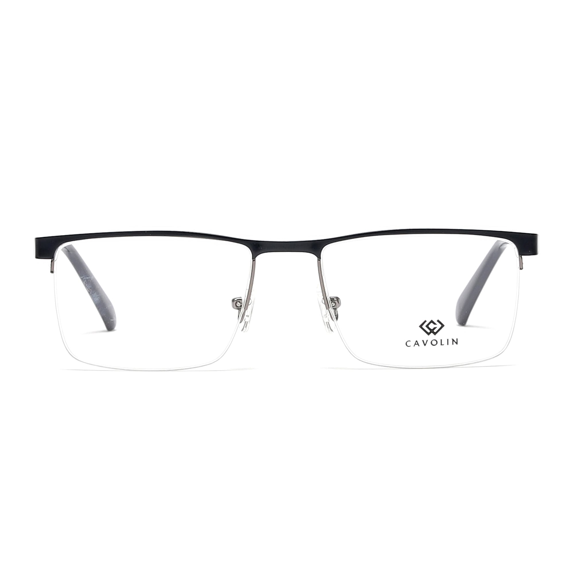 Cavolin Blue Rectangle Eyeglasses