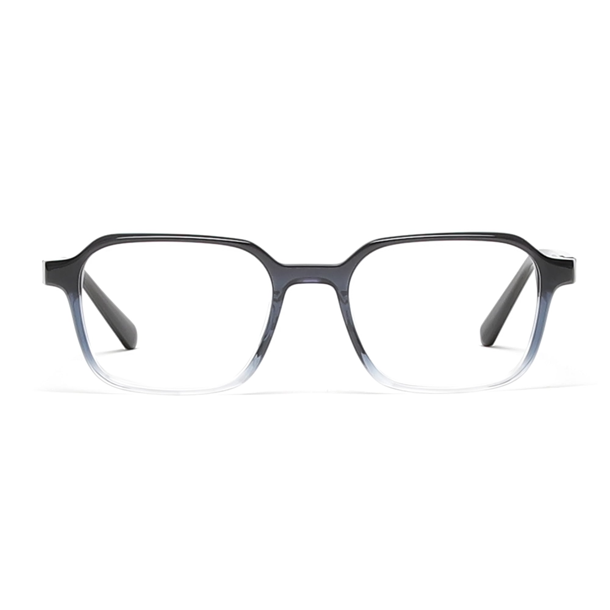 Cavolin Black Transparent Square Eyeglasses
