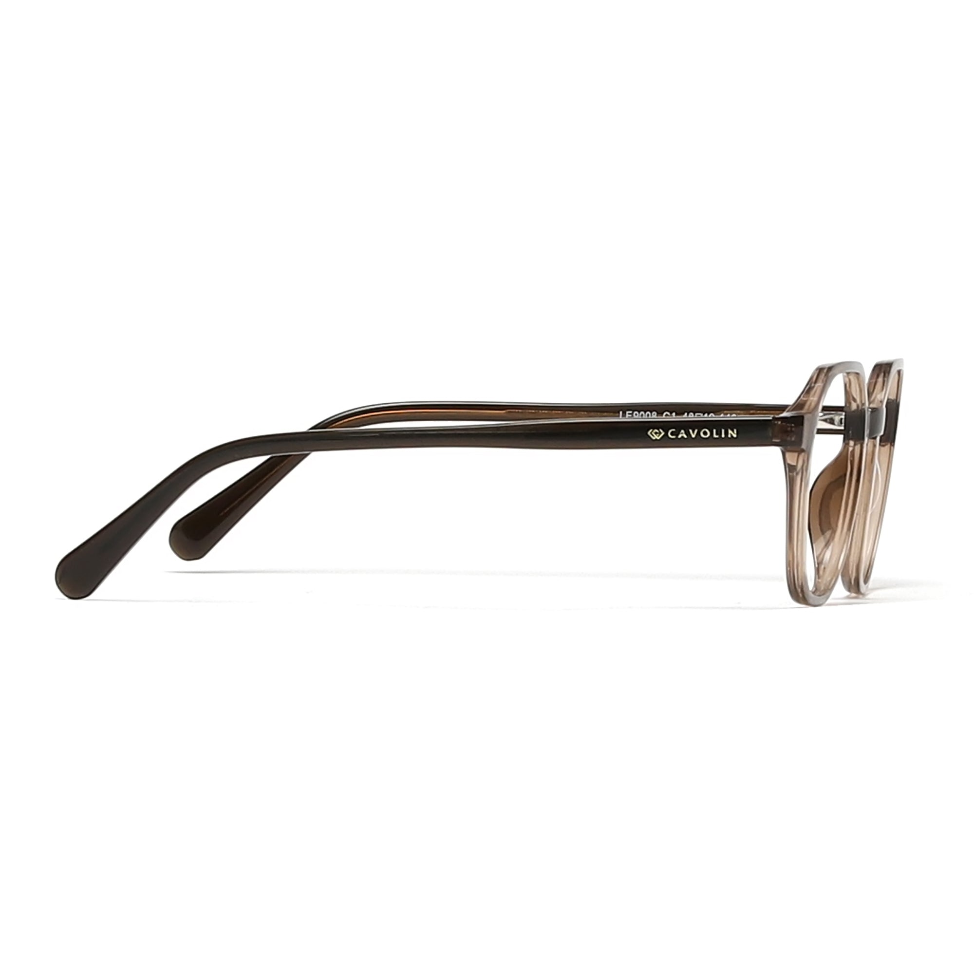 Cavolin Brown Hexagonal Eyeglasses