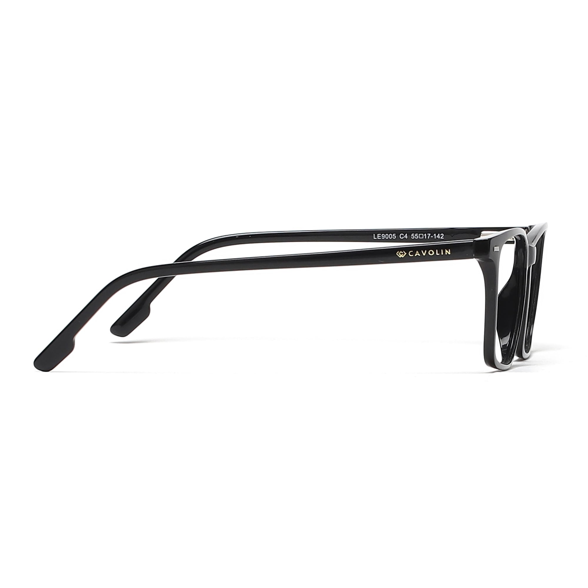 Cavolin Black Rectagle Eyeglasses