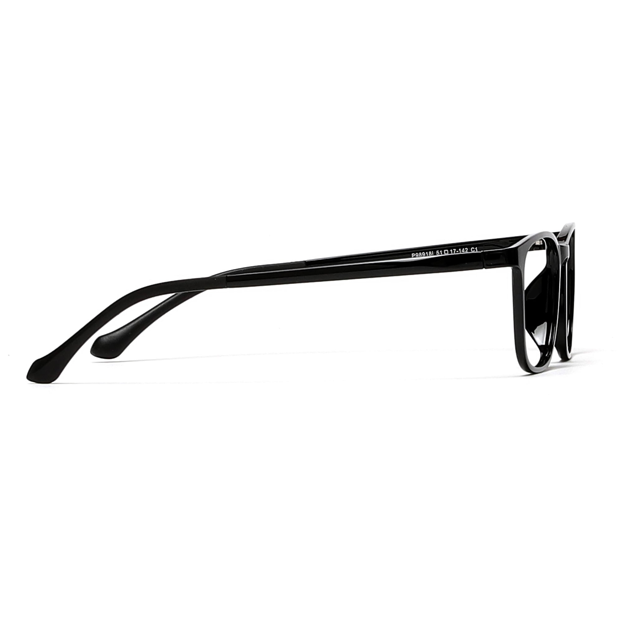 Cavolin Black Rectangle Eyeglasses