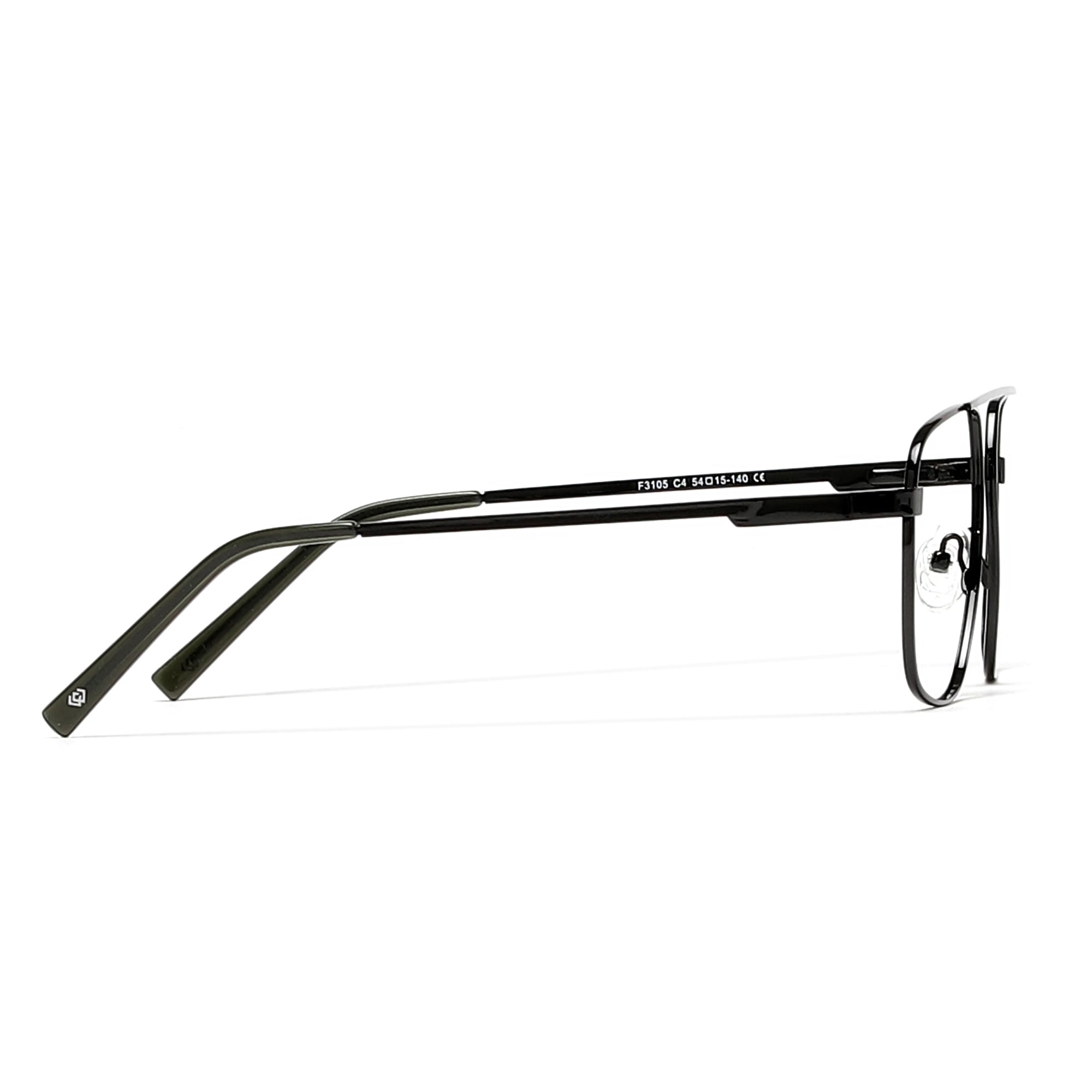 Cavolin Black Square Eyeglasses