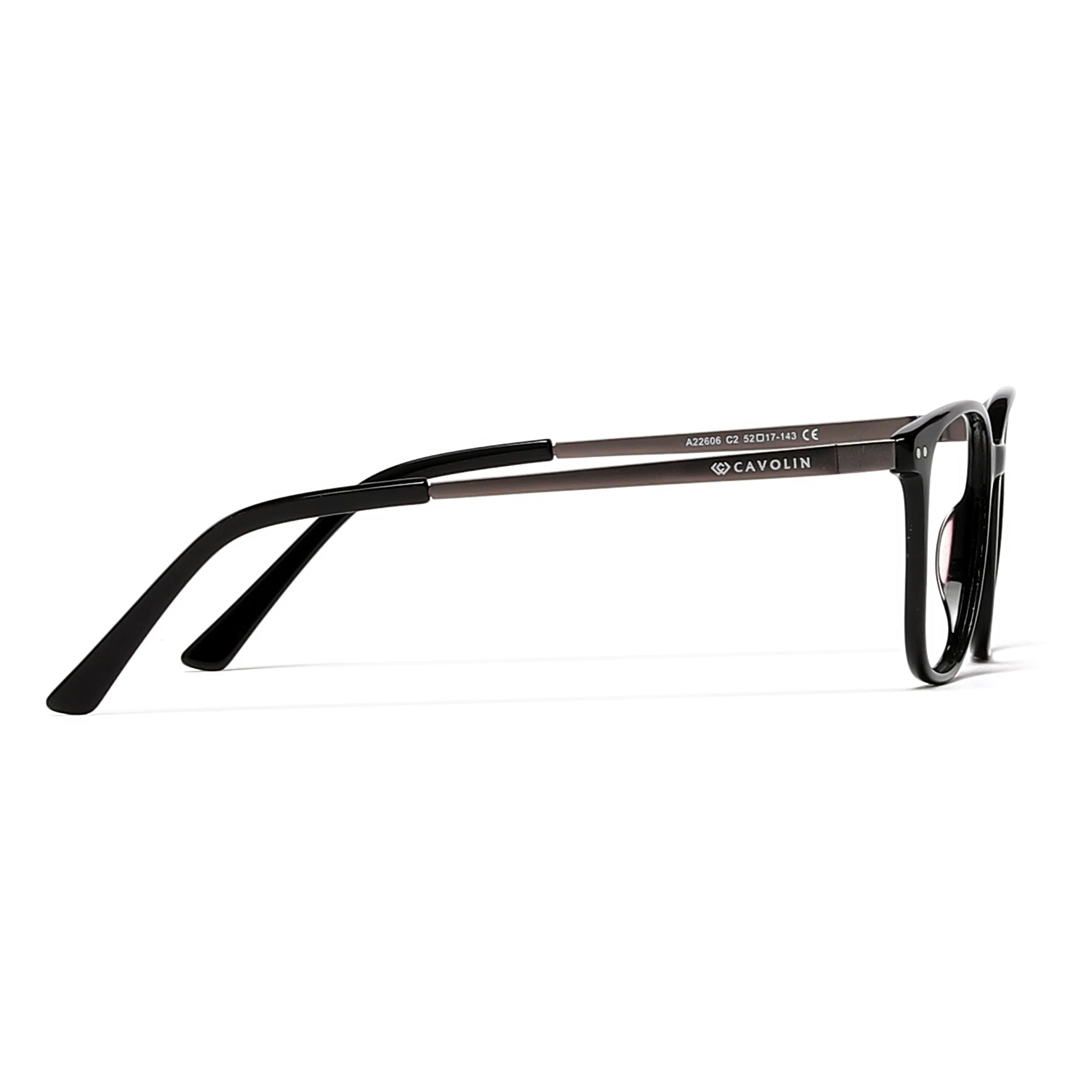 Cavolin Black Square Eyeglasses