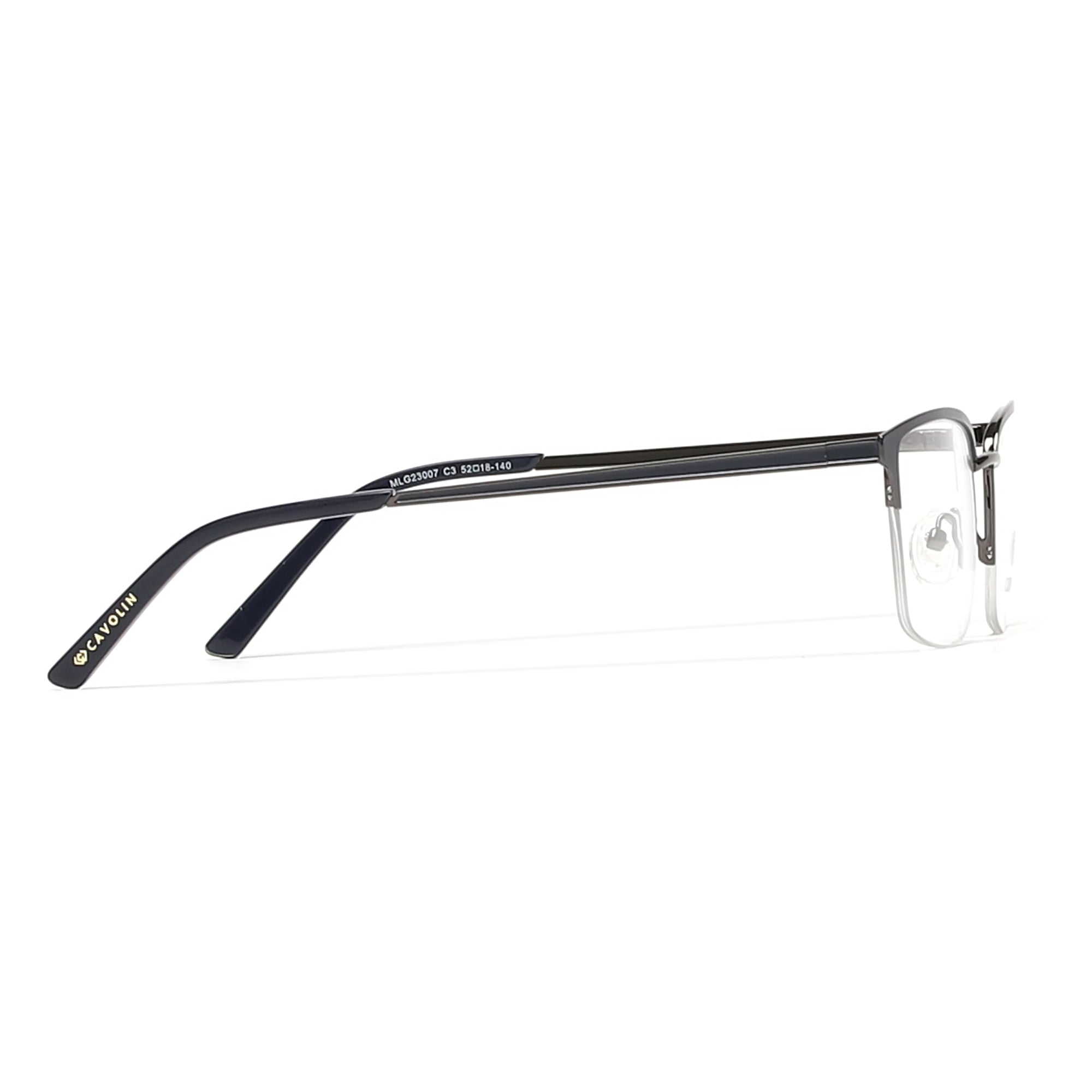 Cavolin Blue Rectangle Eyeglasses