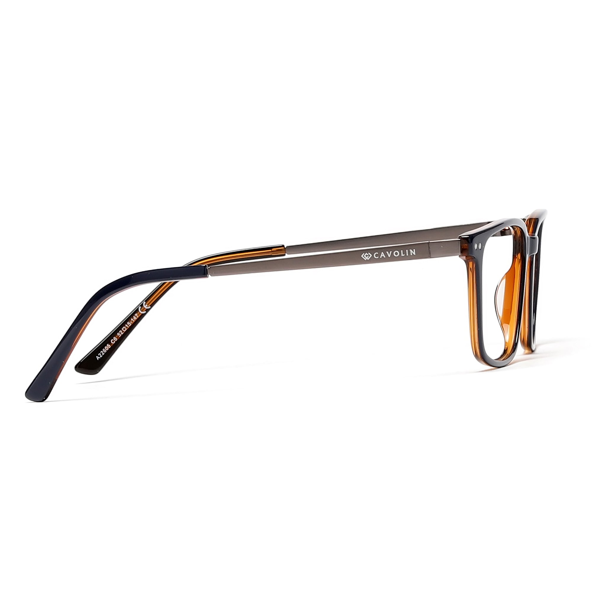 Cavolin Blue Rectangle Eyeglasses