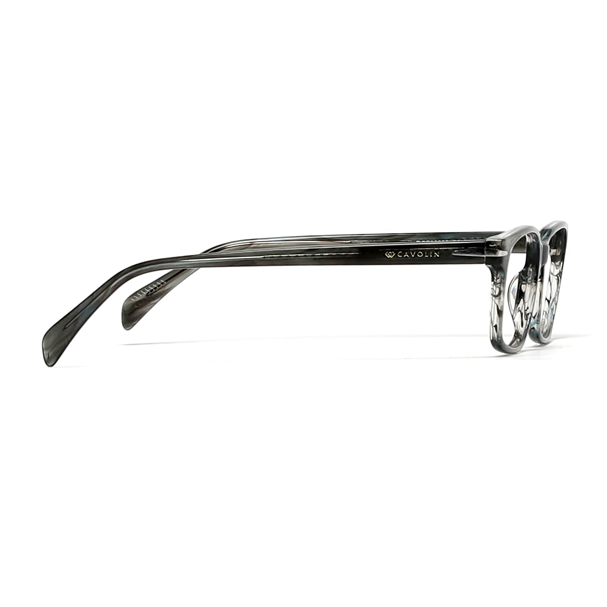 Cavolin Grey Rectangle Eyeglasses