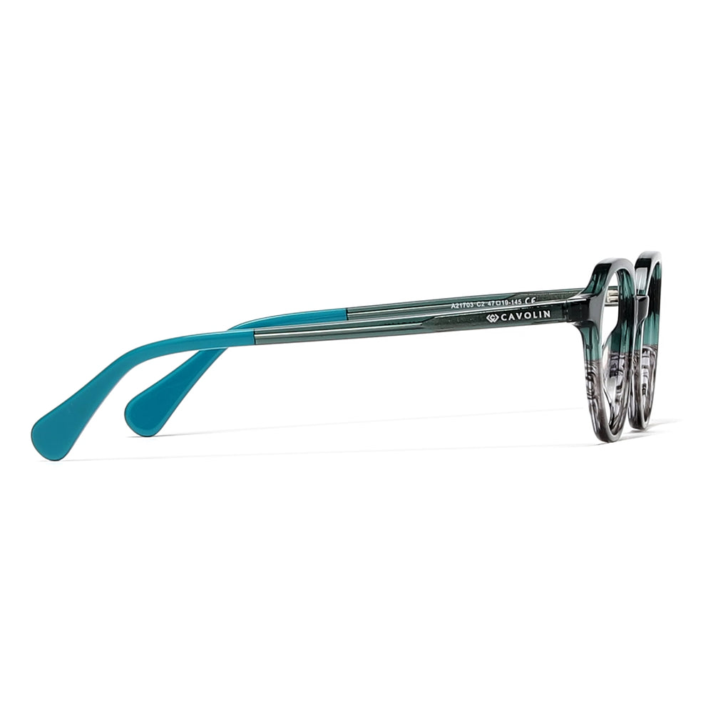 Cavolin Green Geometric Eyeglasses