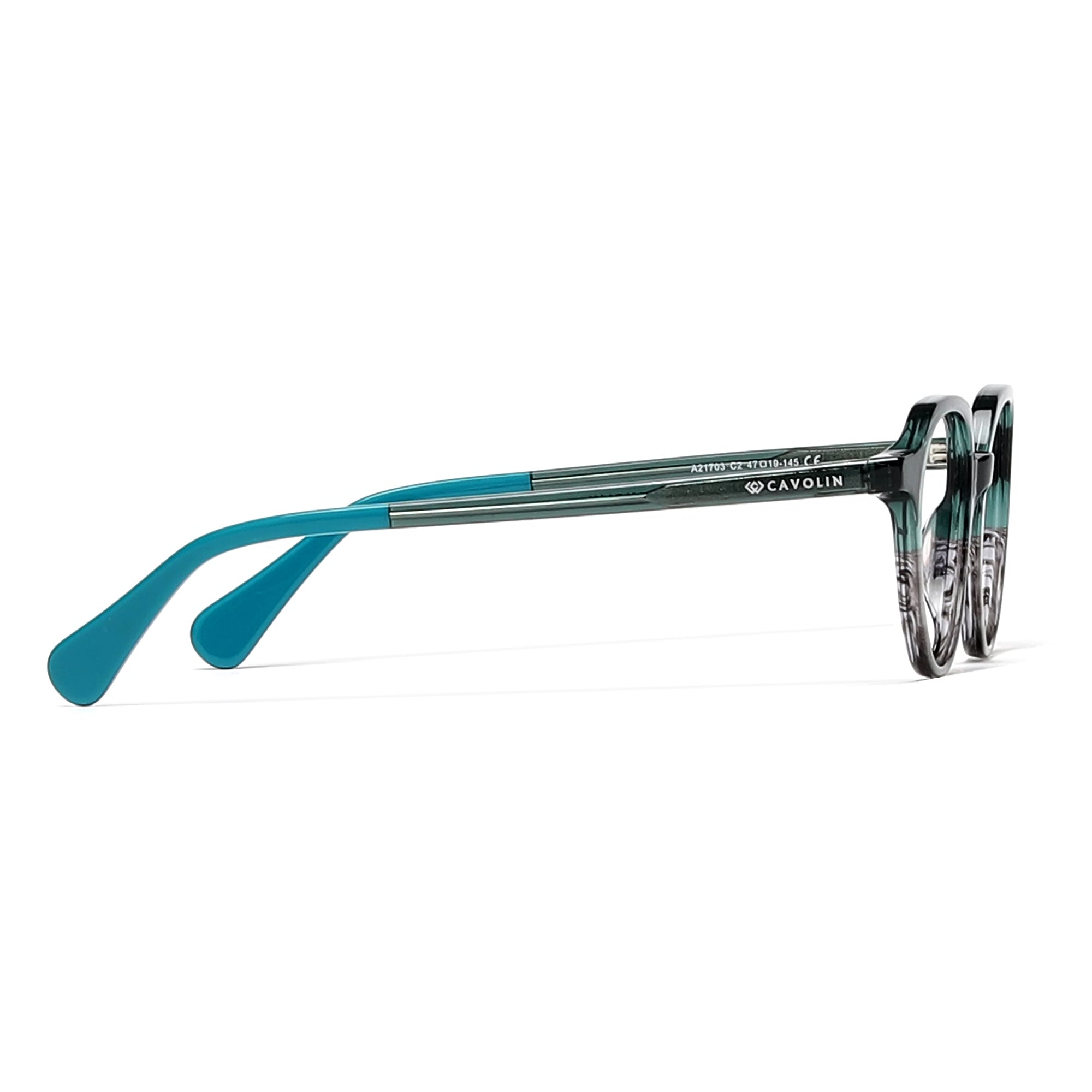 Cavolin Green Geometric Eyeglasses