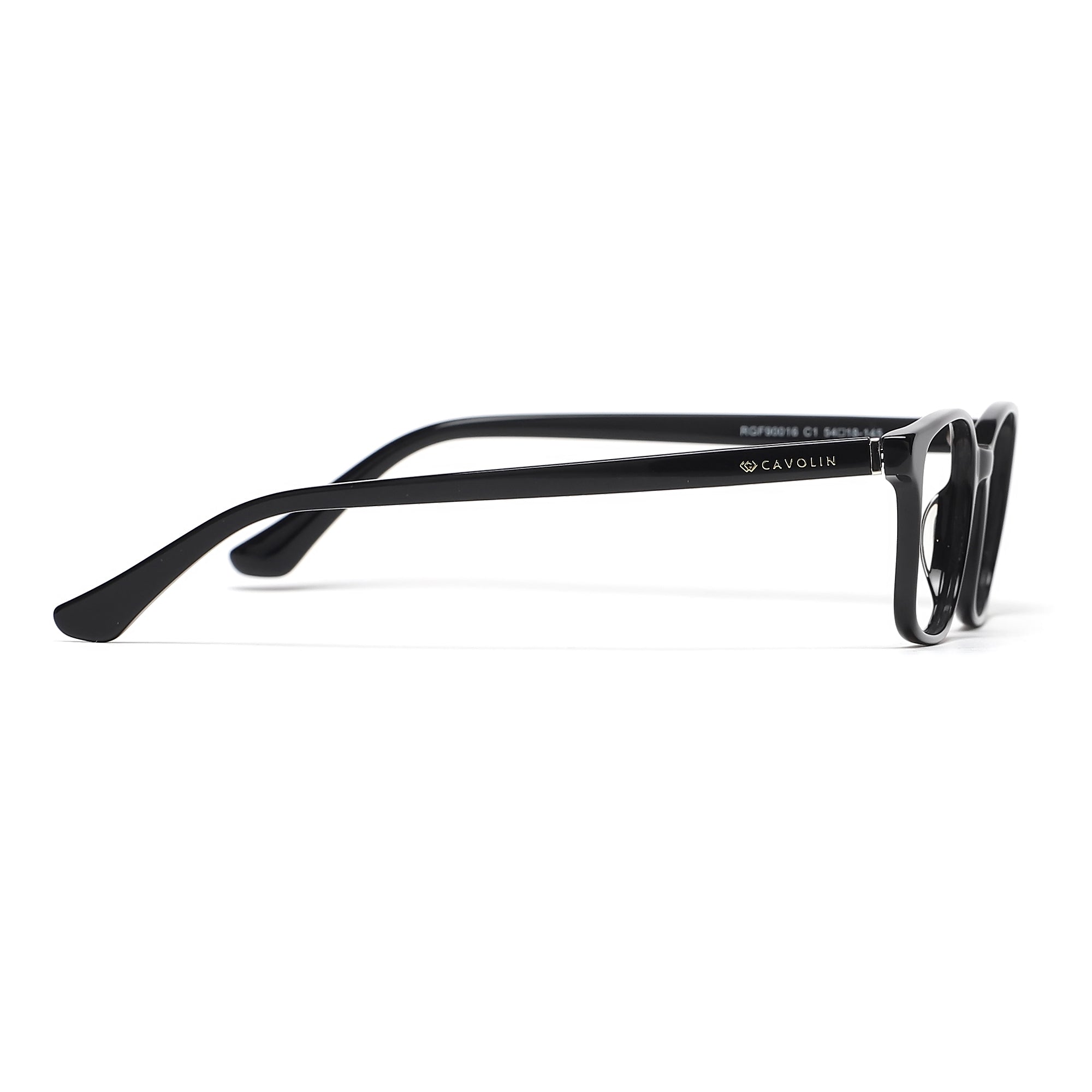 Cavolin Black Rectangle Eyeglasses