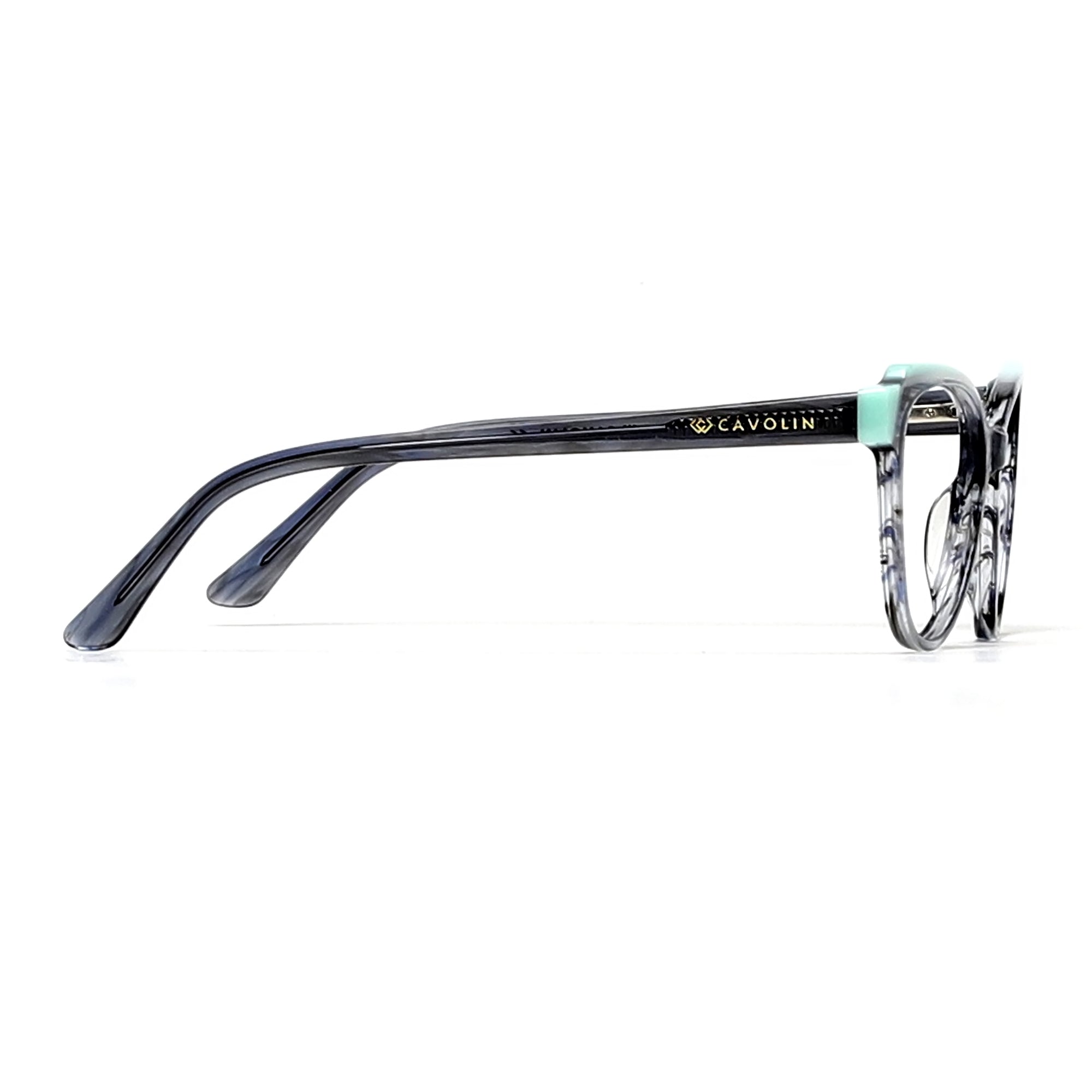Cavolin Grey Green Cat Eye Eyeglasses