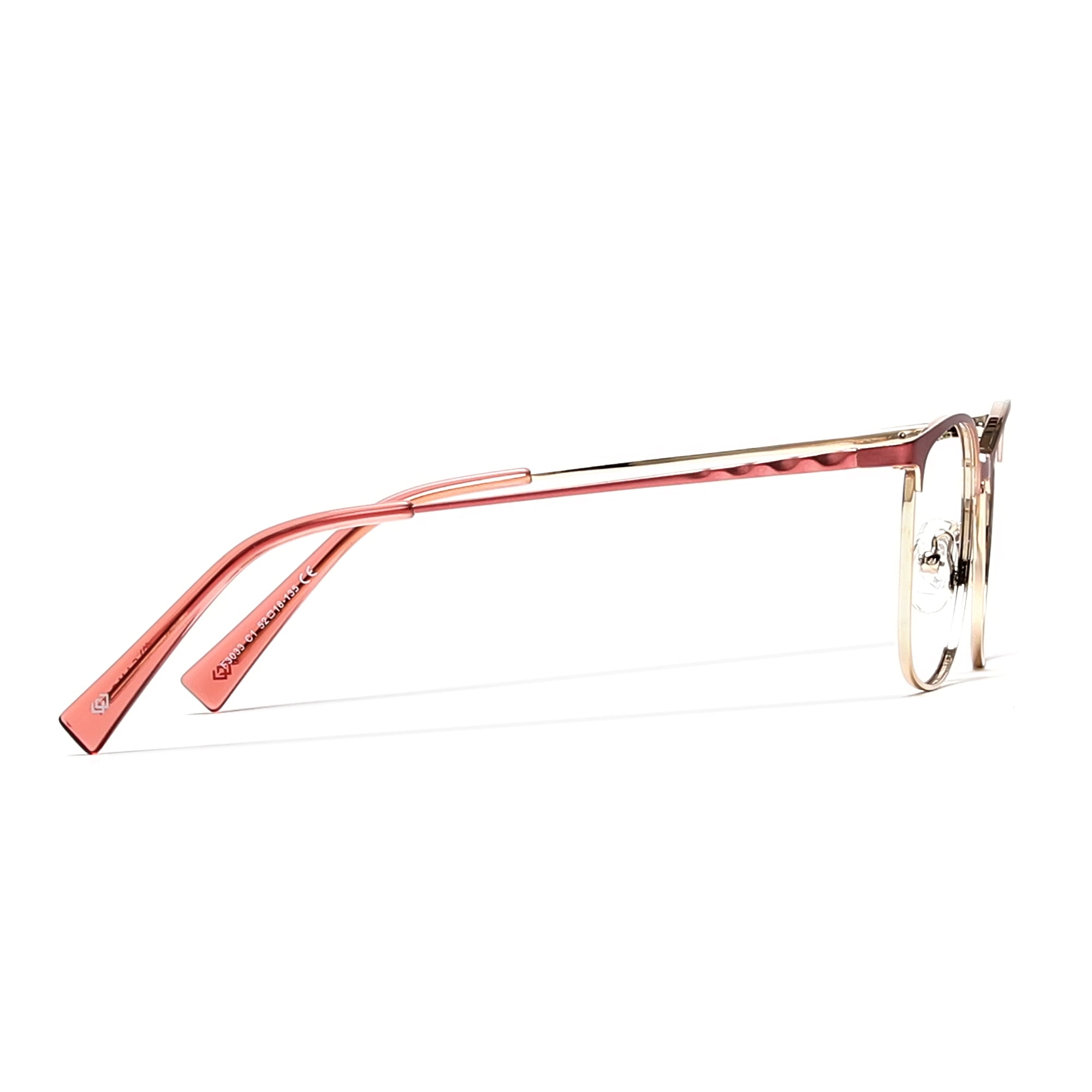 Cavolin Pink Gold Cat Eye Eyeglasses