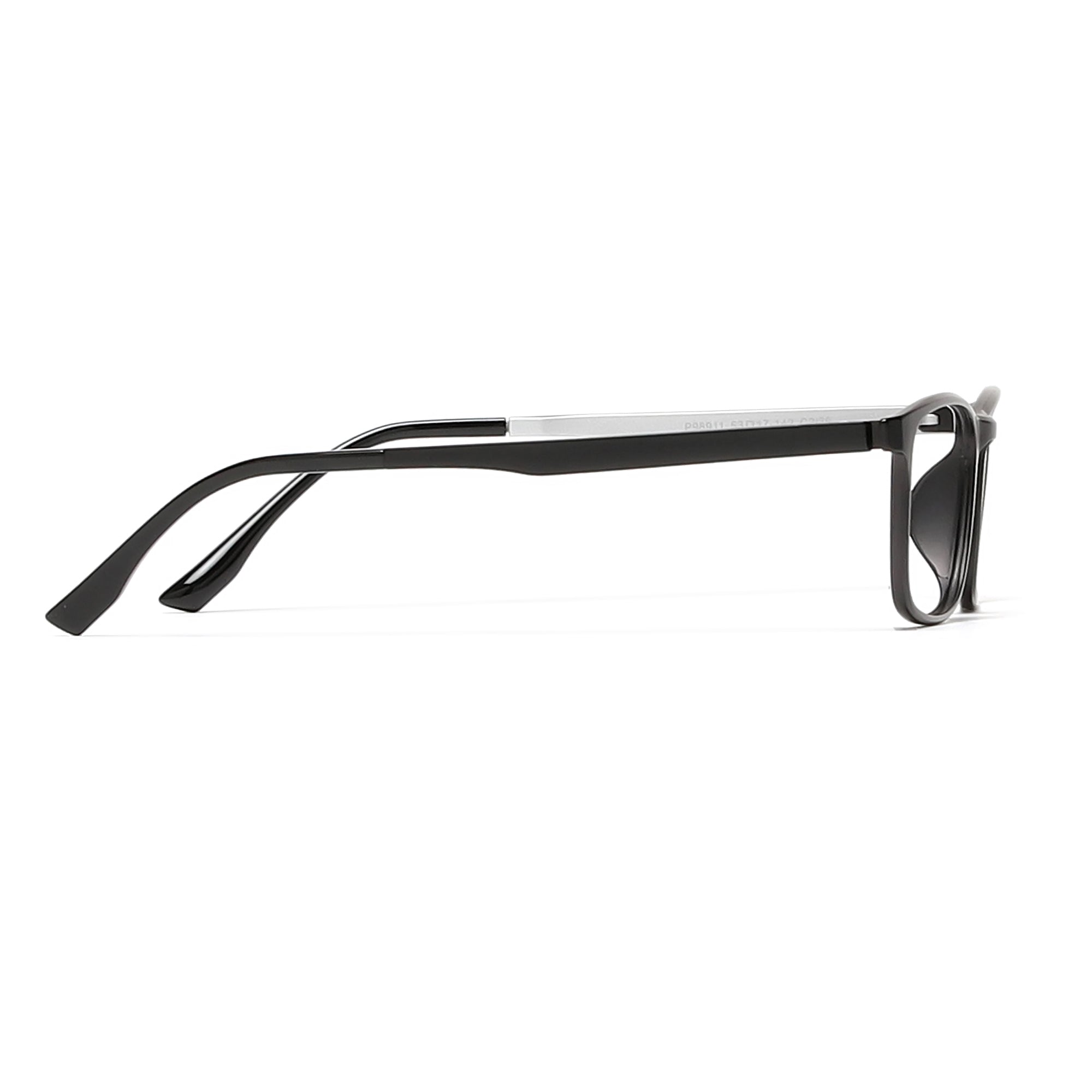 Cavolin Matt Black Rectangle Eyeglasses