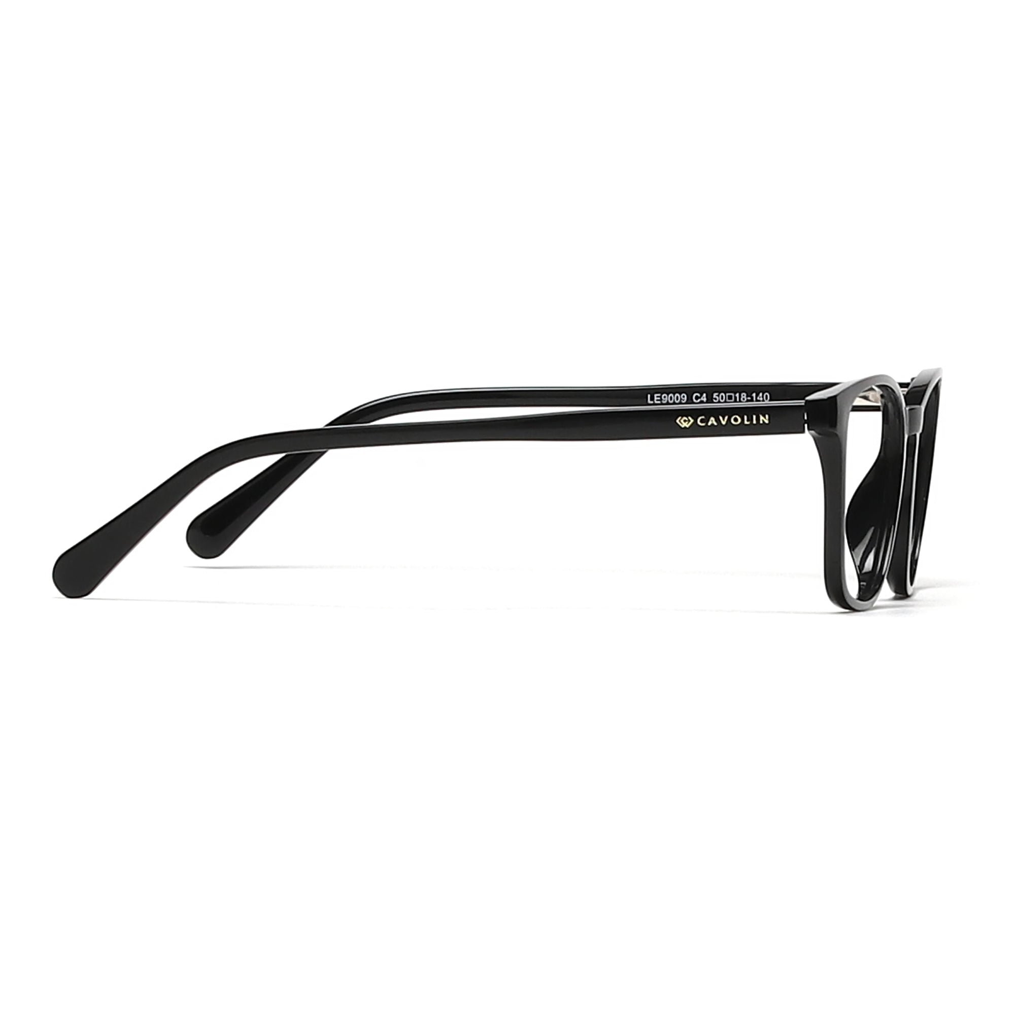 Cavolin Black Rectangle Eyeglasses