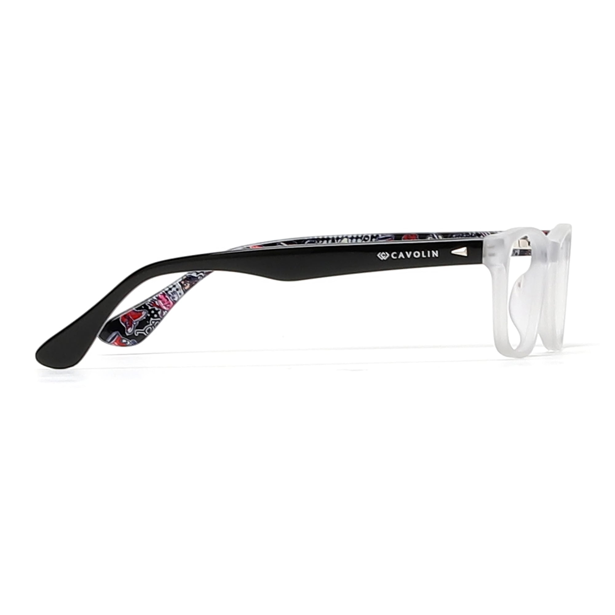Cavolin Grey Rectangle Eyeglasses