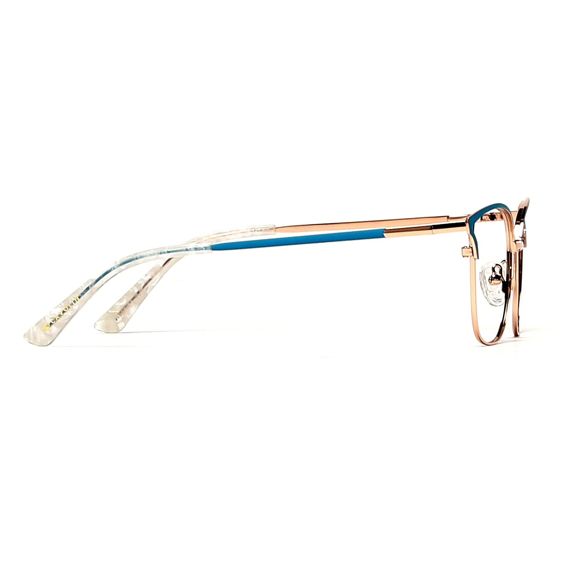 Cavolin Gold Blue Cat Eye Eyeglasses