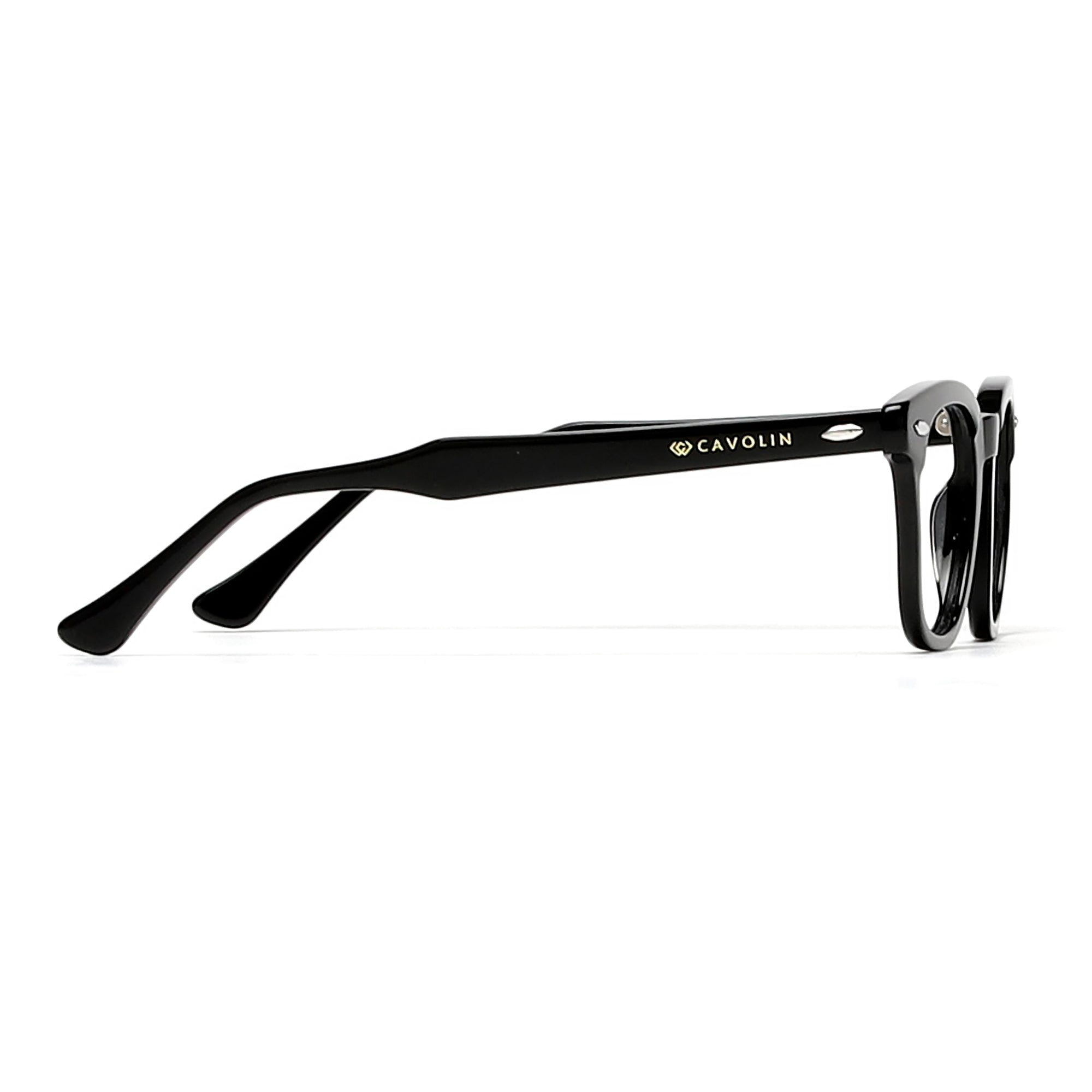 Cavolin Black Square Eyeglasses