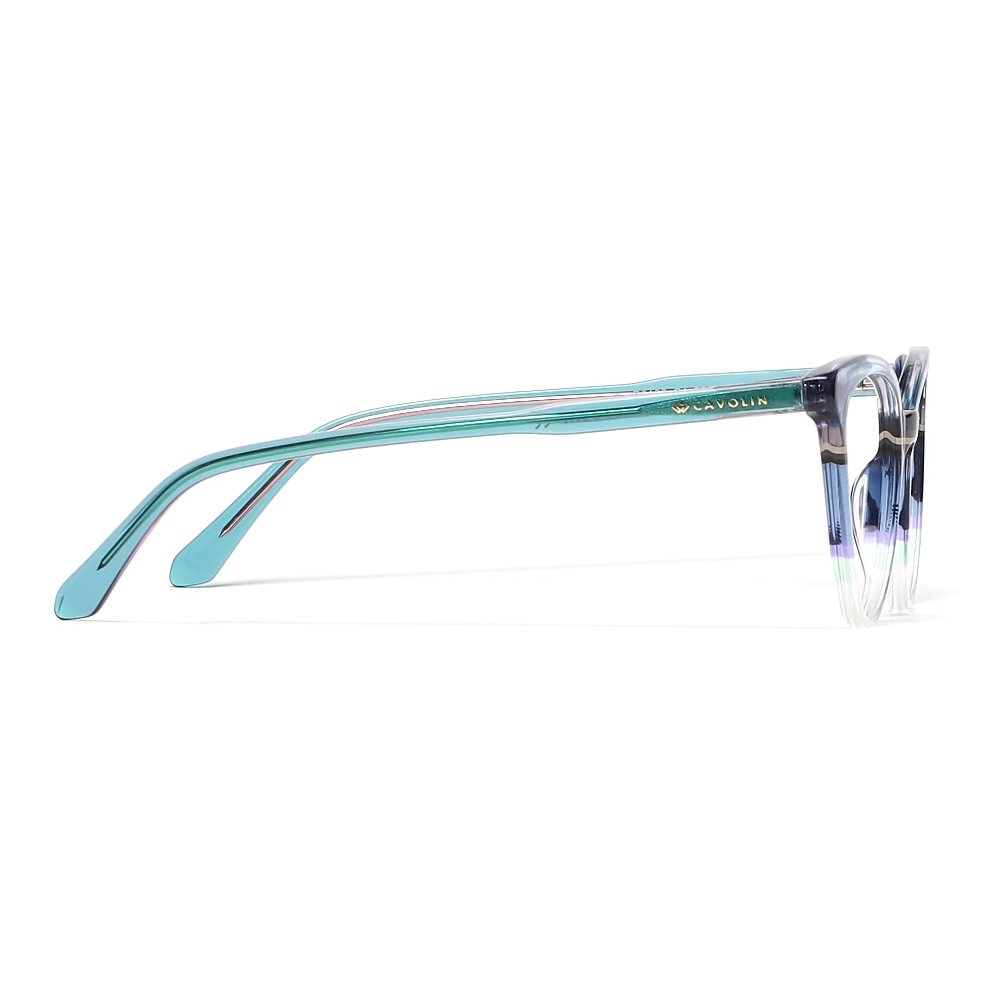 Cavolin Blue Green Cat Eye Eyeglasses