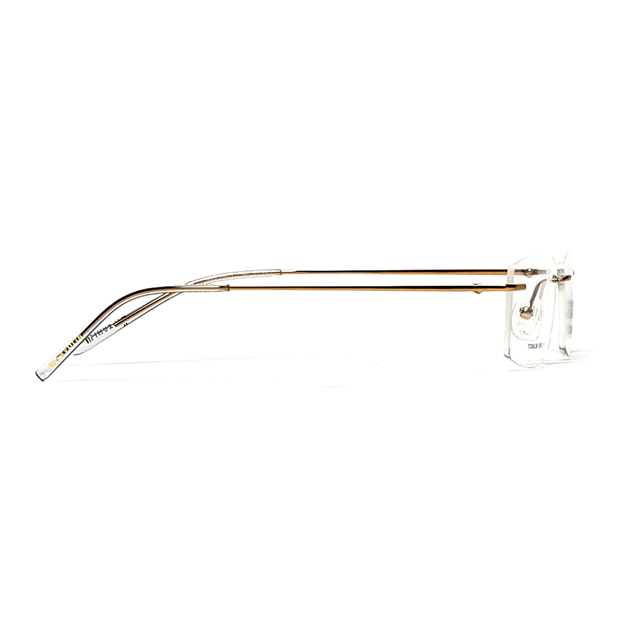 Cavolin Gold Rectangle Eyeglasses