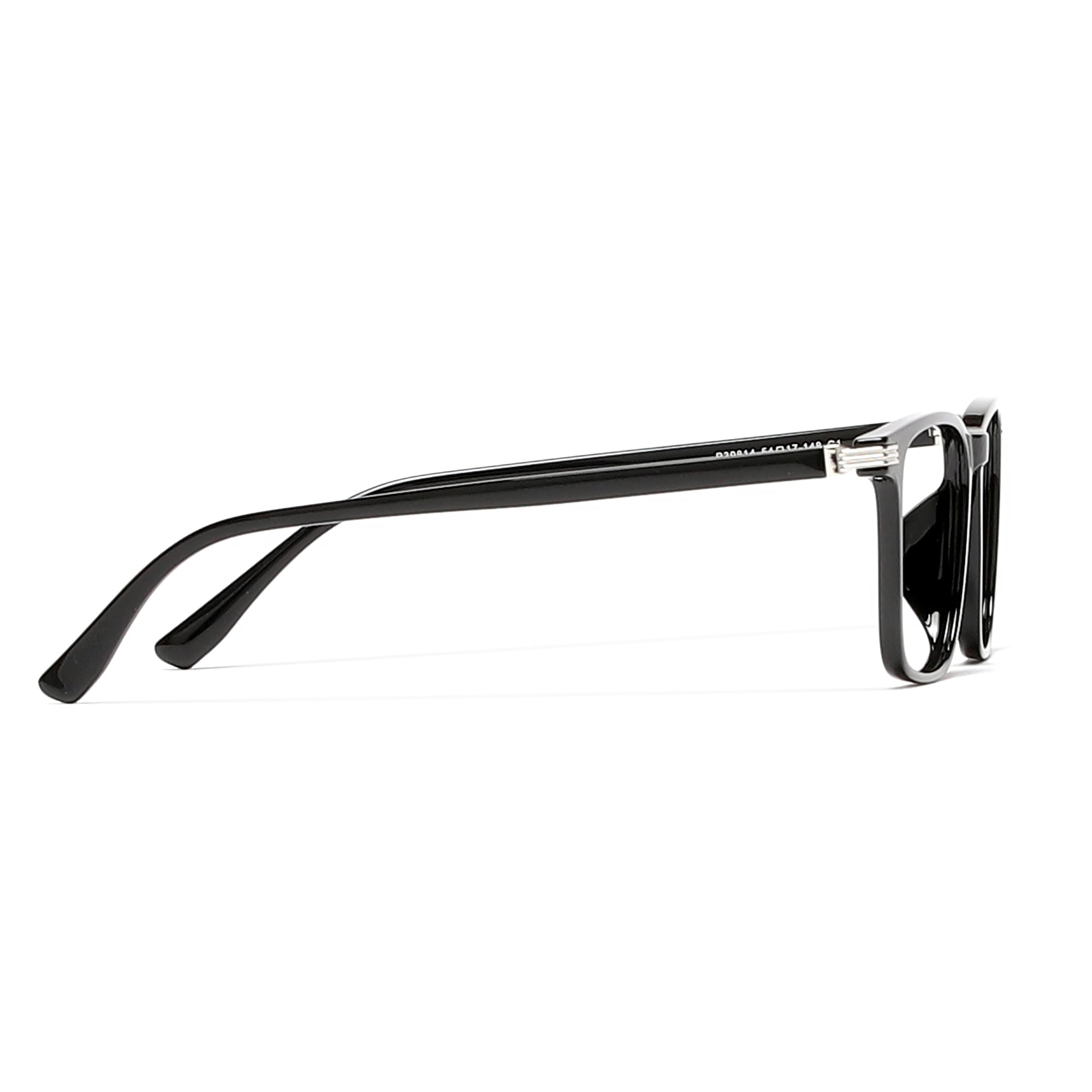 Cavolin Black Rectangle Eyeglasses
