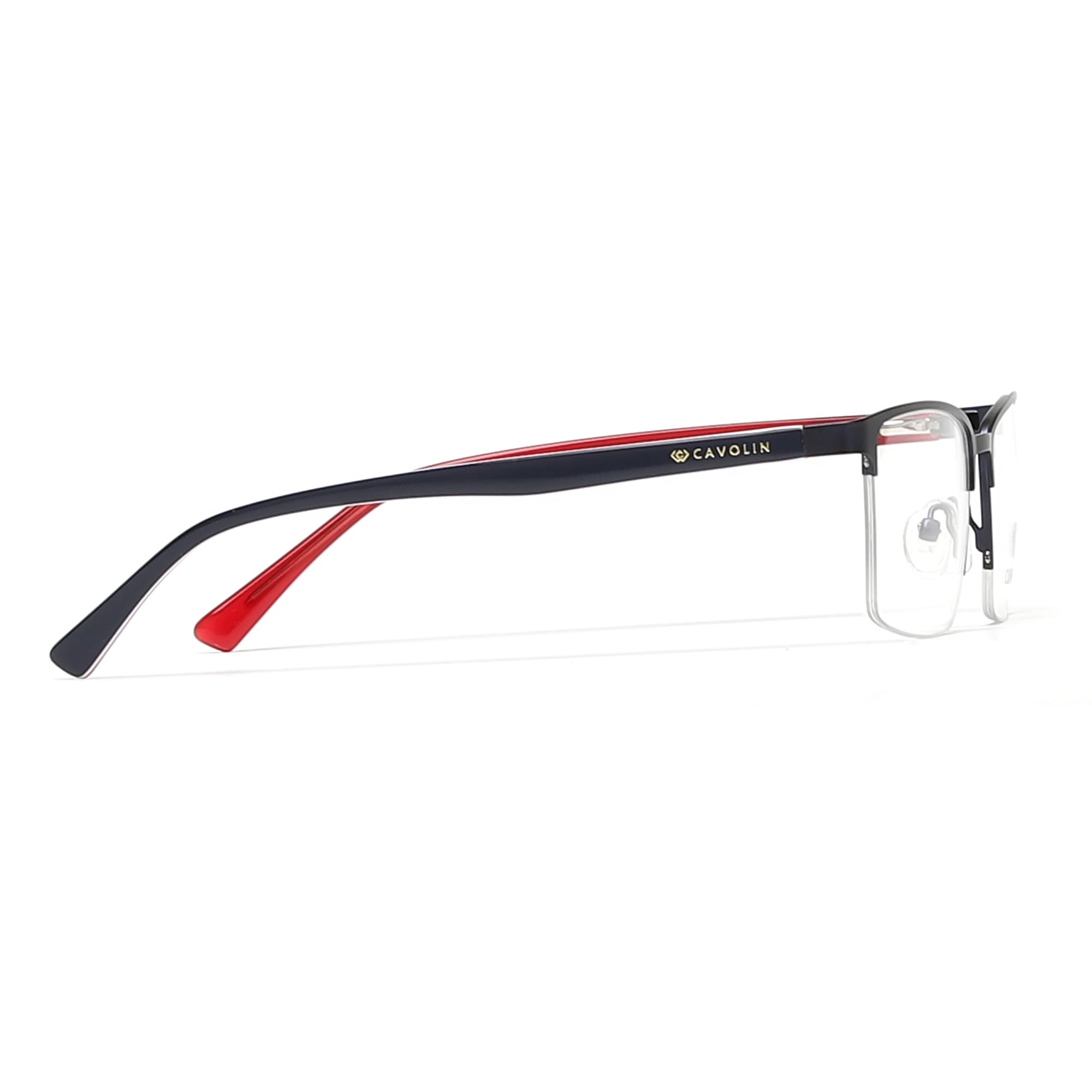 Cavolin Blue Rectangle Eyeglasses