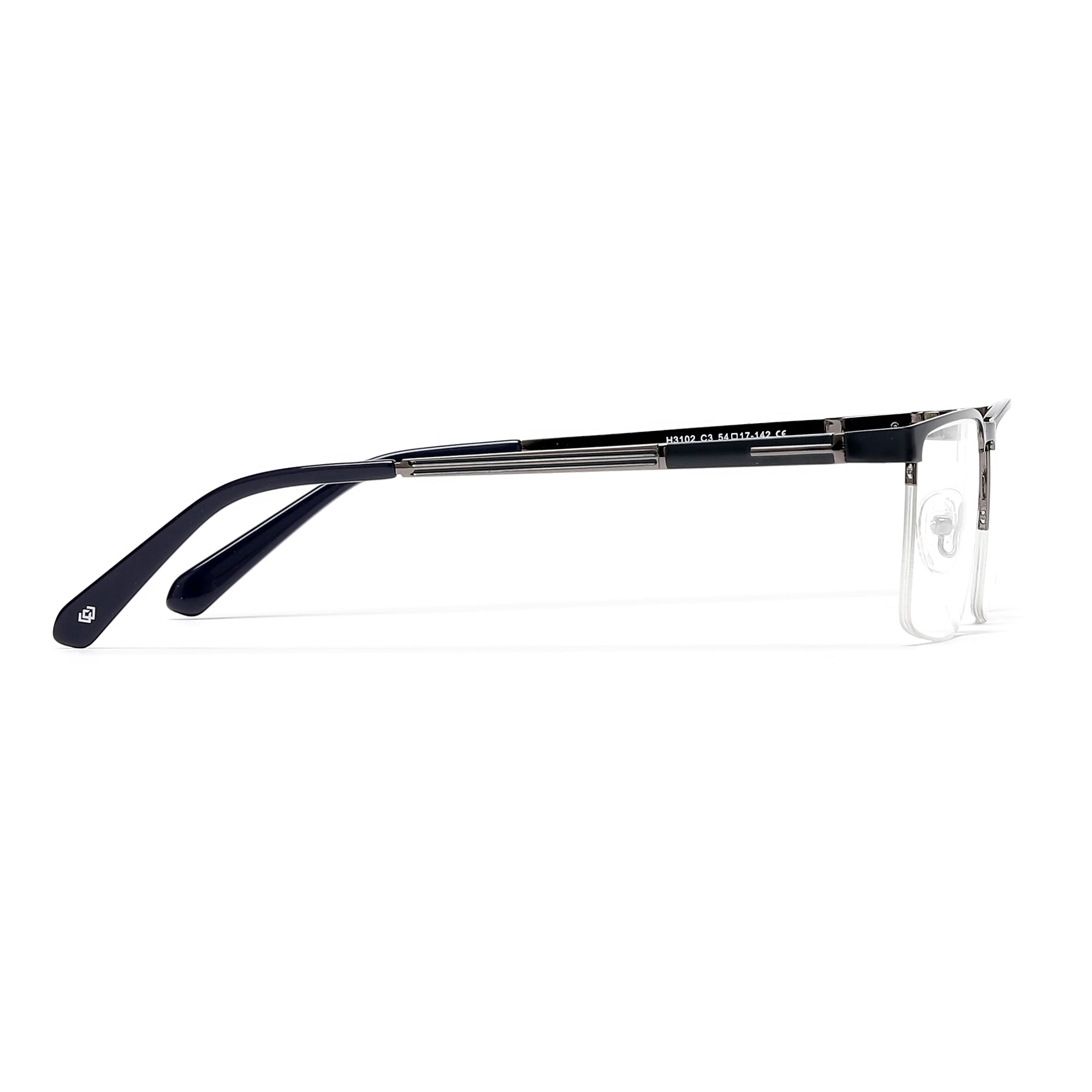 Cavolin Blue Rectangle Eyeglasses