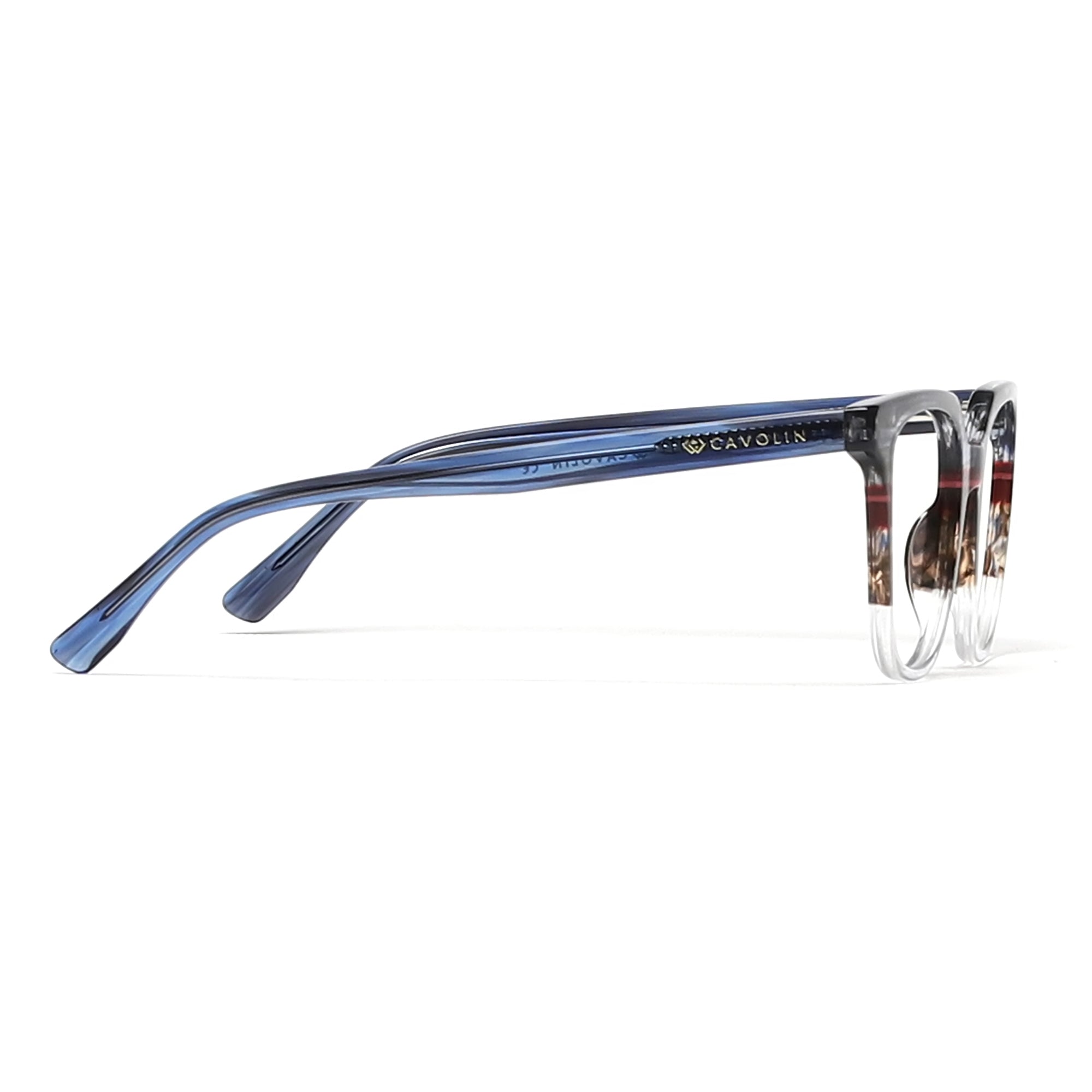 Cavolin Grey Transparent Square Eyeglasses