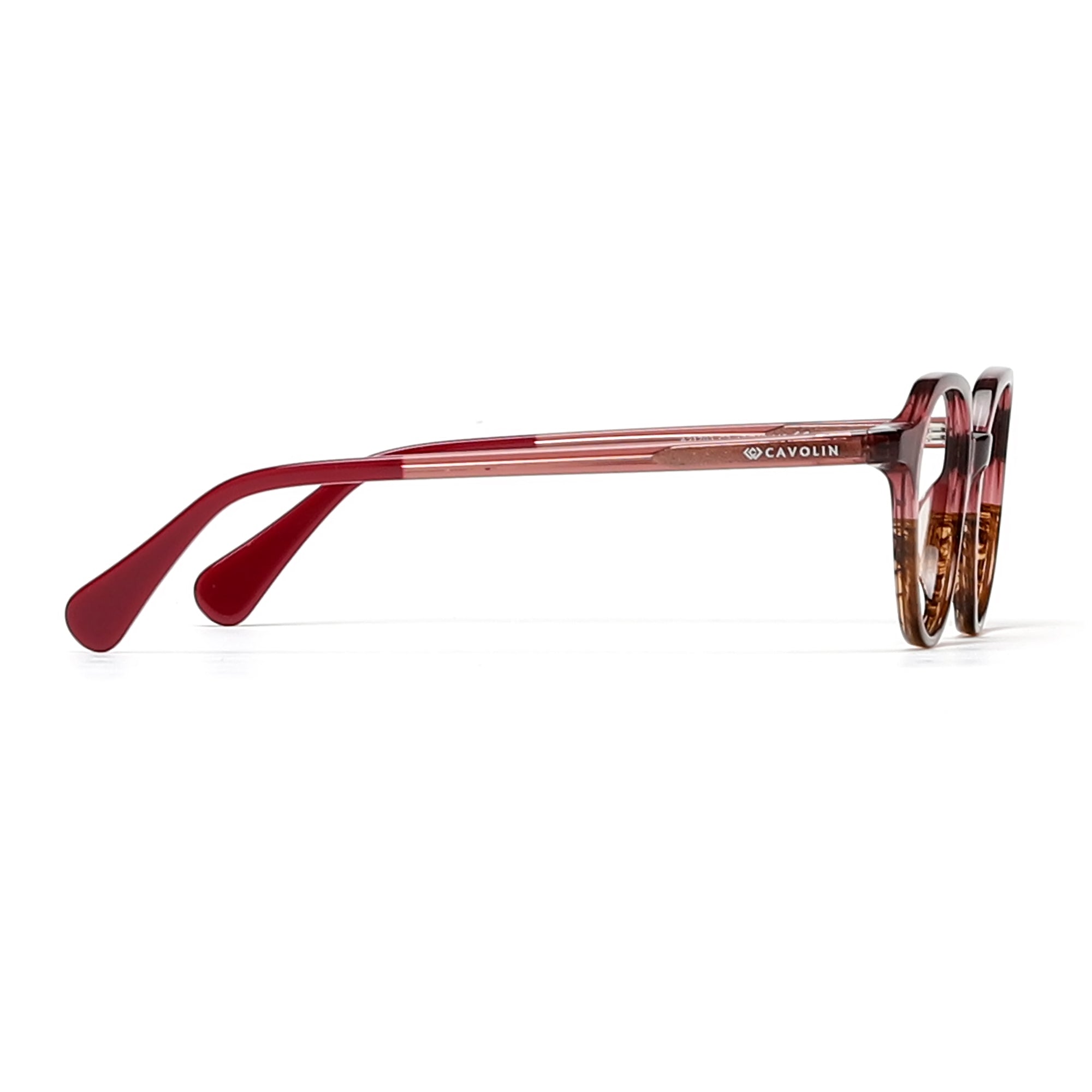 Cavolin Pink Geometric Eyeglasses