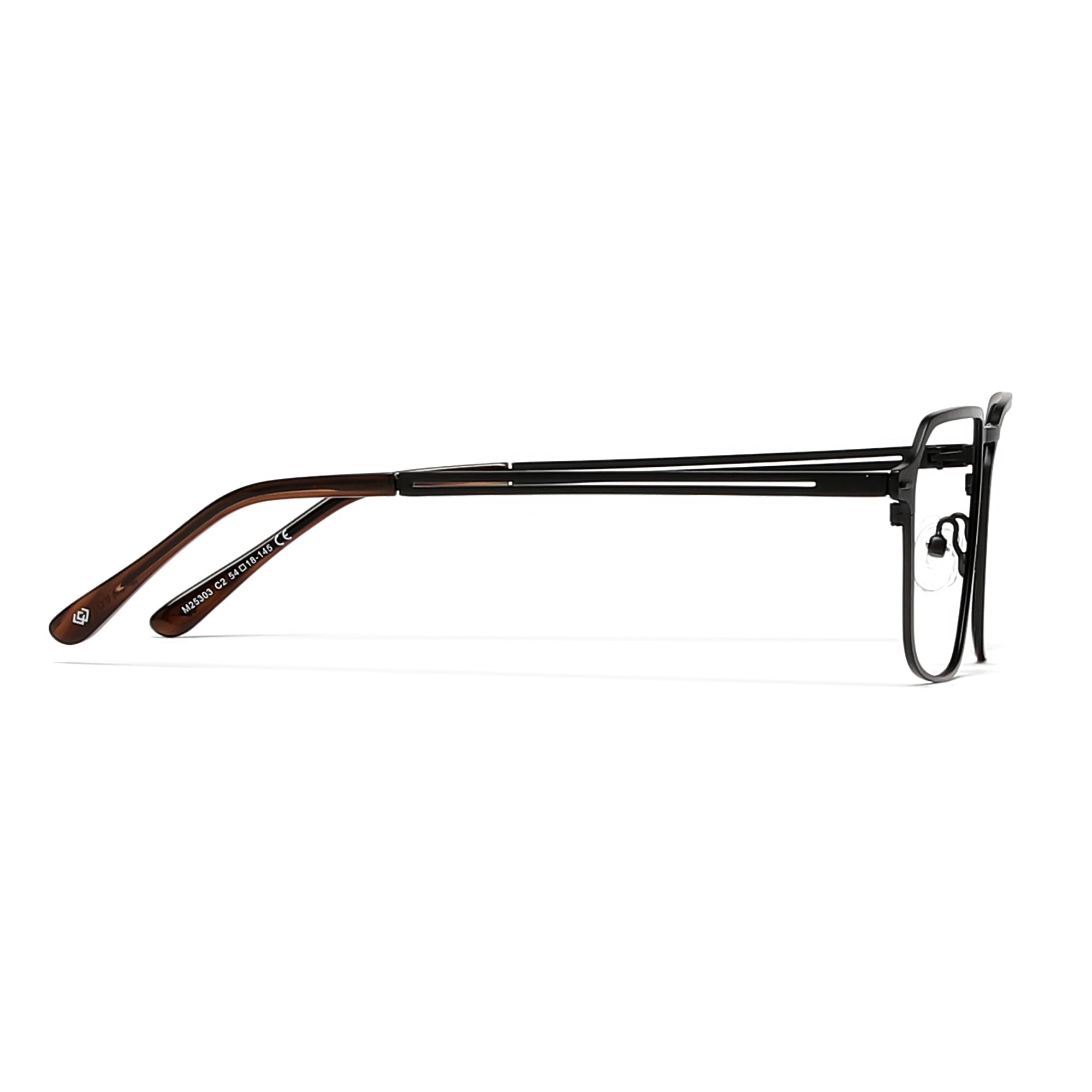 Cavolin Black Geometric Eyeglasses
