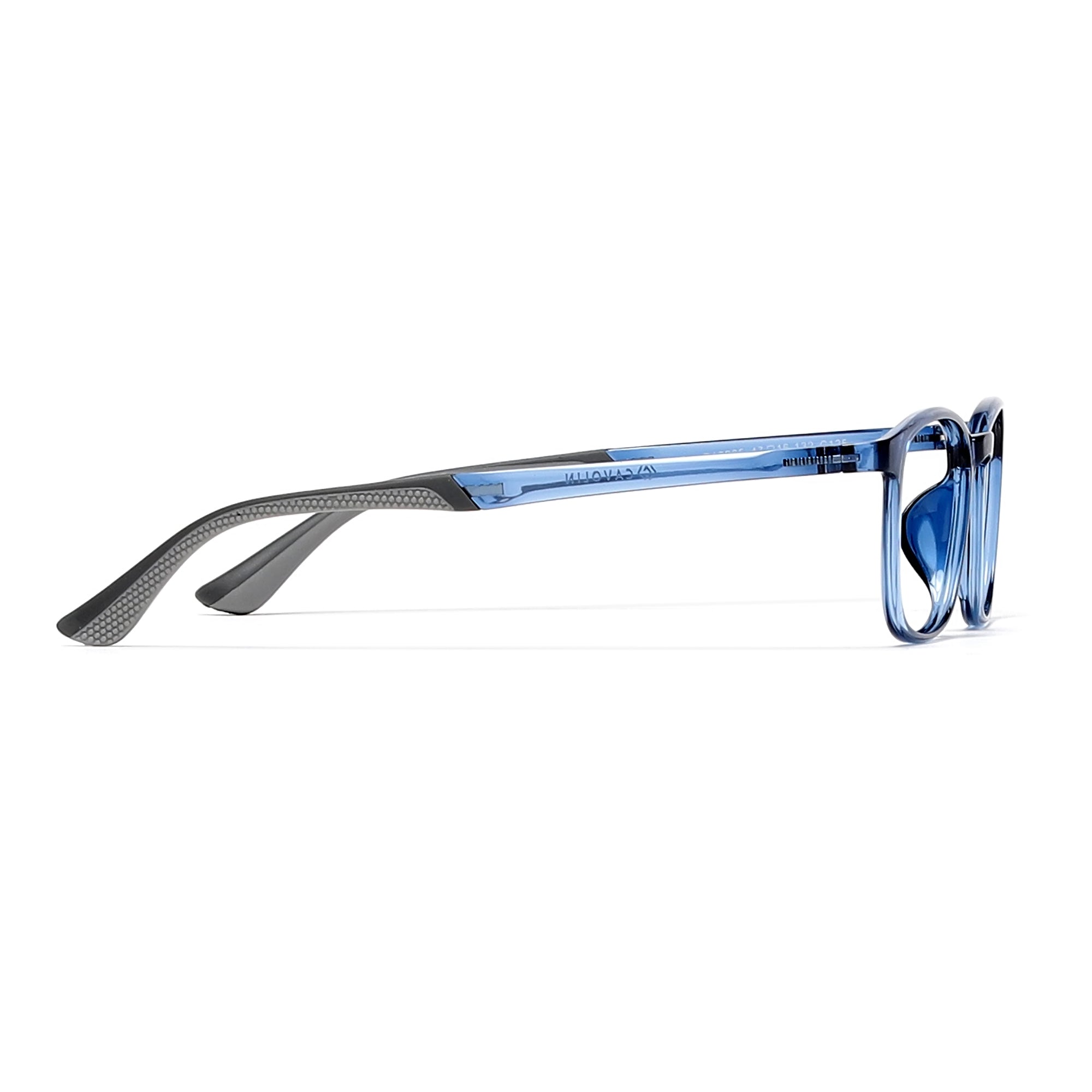 Cavolin Blue Rectangle Eyeglasses