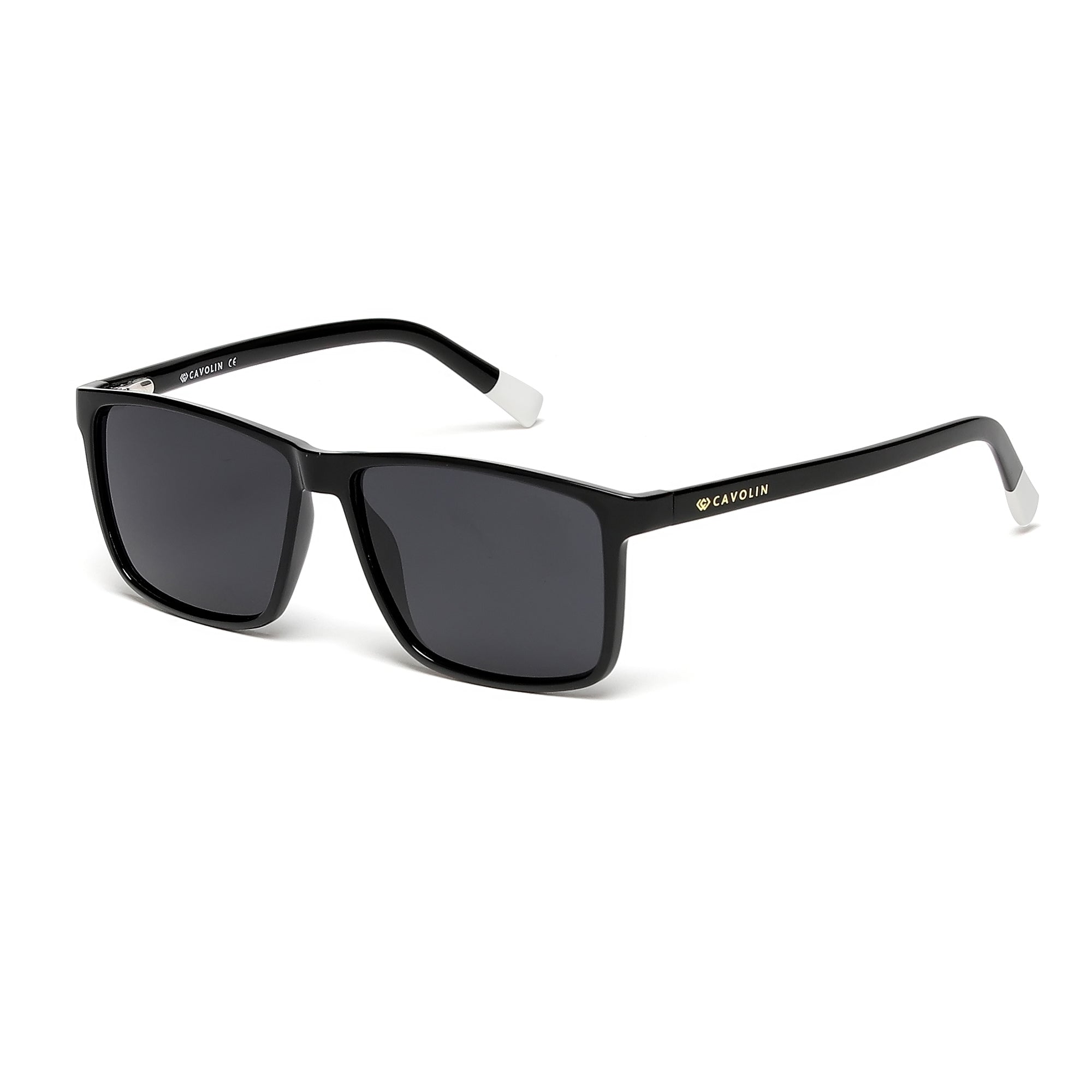 Cavolin Black Rectangle Sunglasses