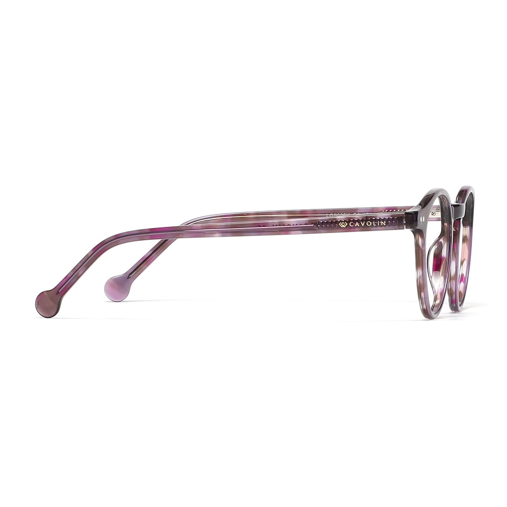 Cavolin Purple Round Eyeglasses