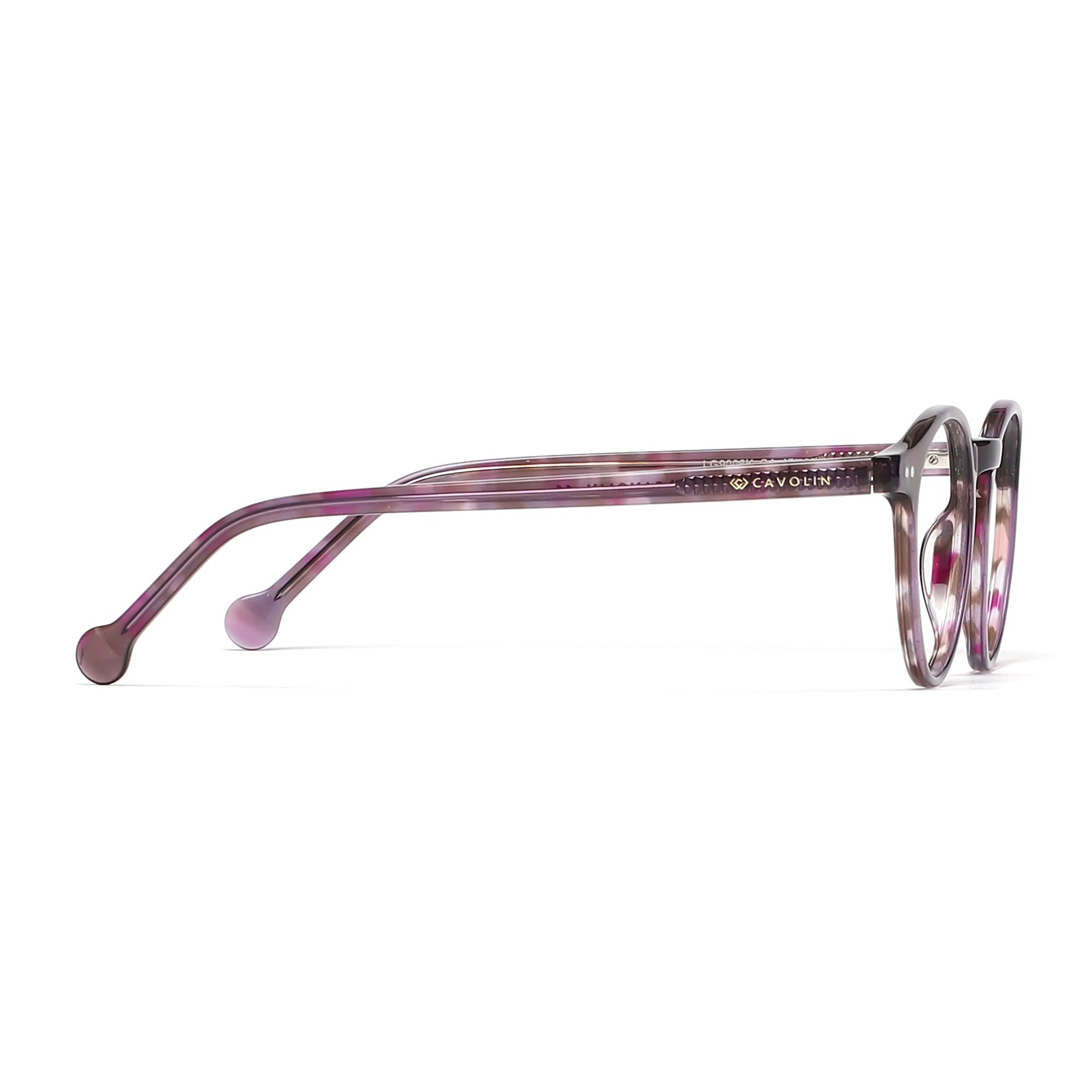 Cavolin Purple Round Eyeglasses