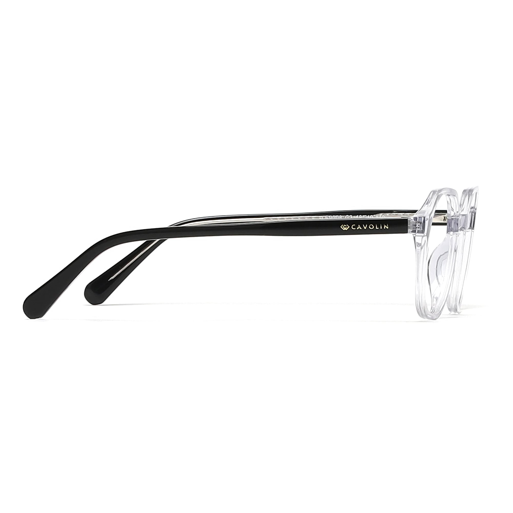 Cavolin Transparent Hexagonal Eyeglasses