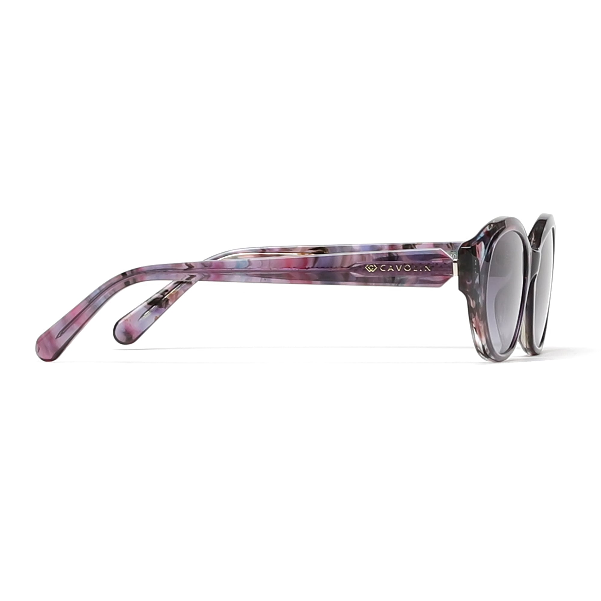 Cavolin Purple Cat Eye Sunglasses