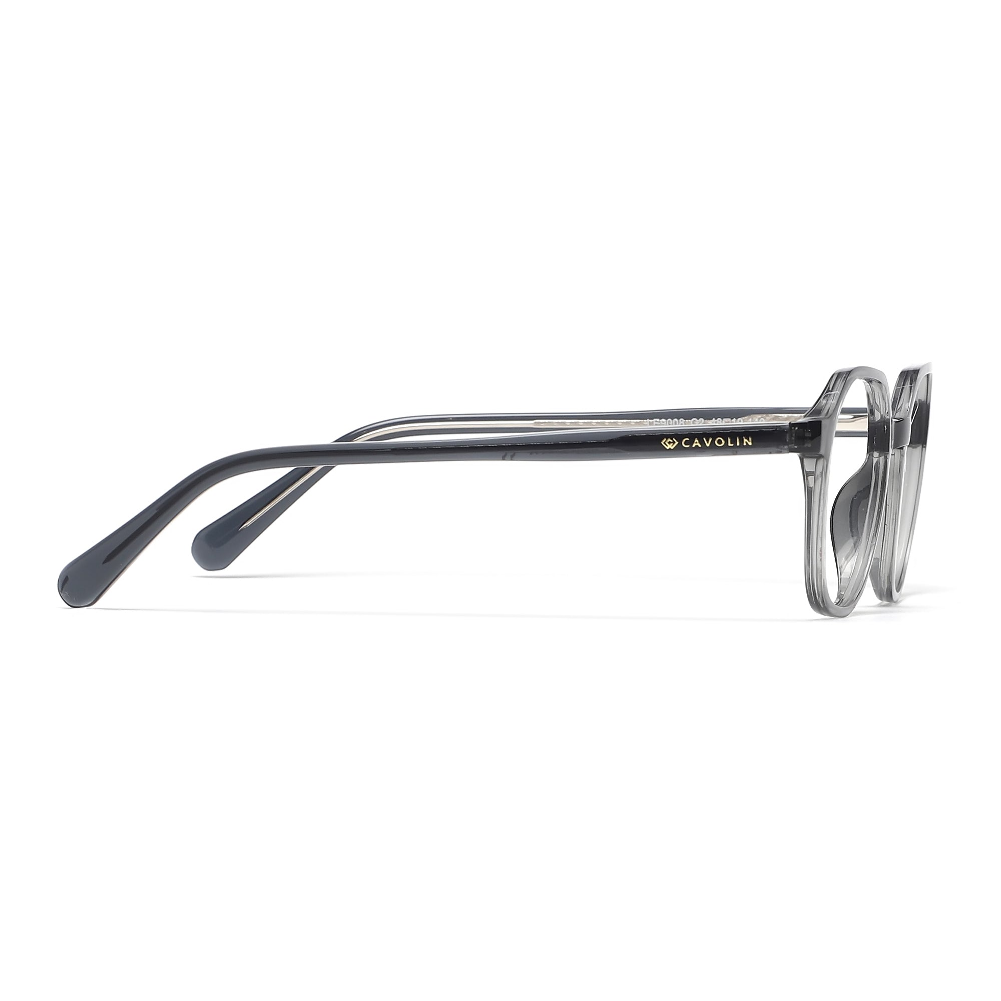 Cavolin Grey Hexagonal Eyeglasses